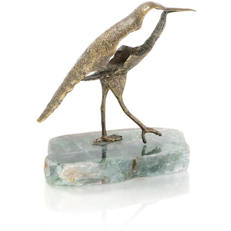 Avian on Stone I 8.25 X 8 inch Sculpture