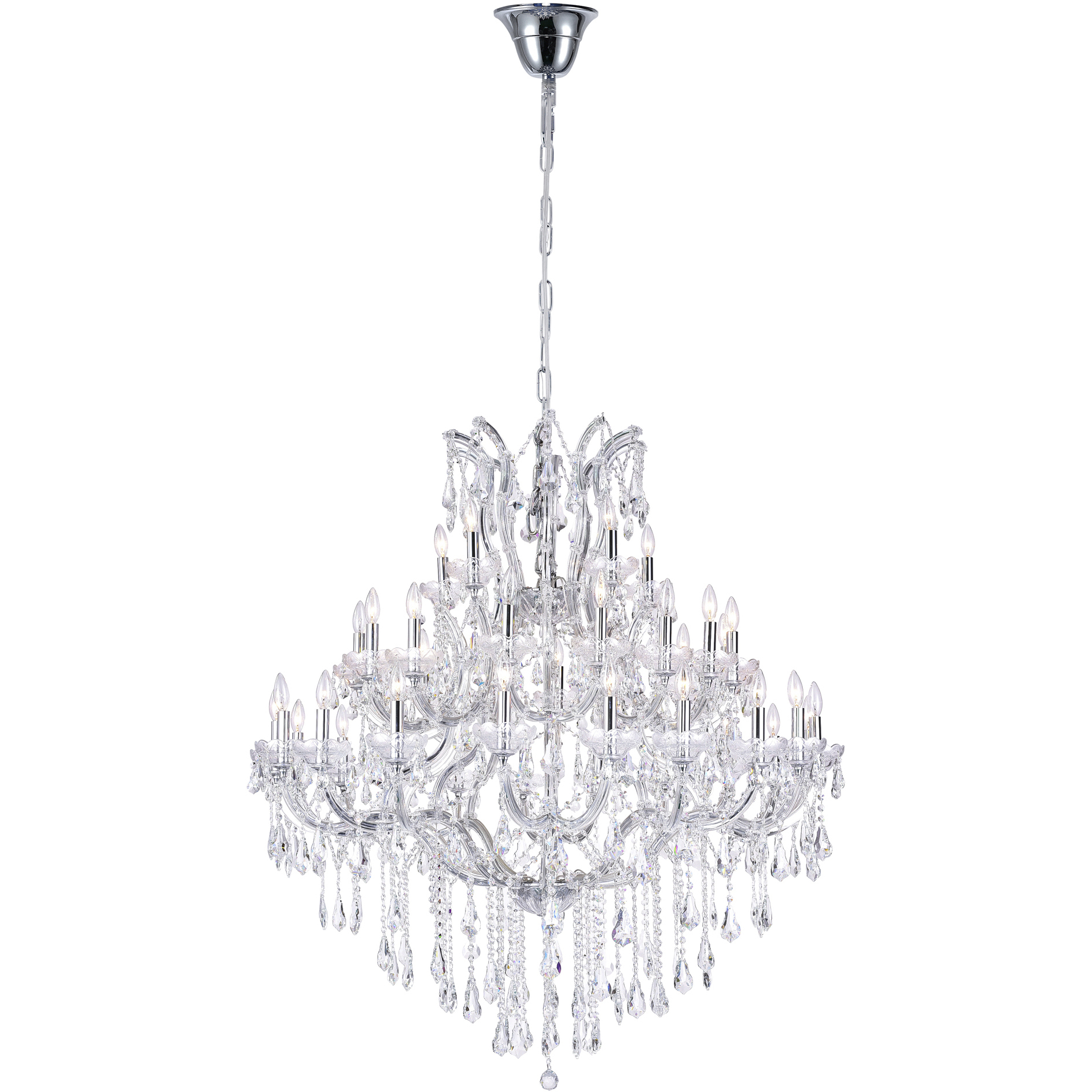 Maria Theresa 41 Light 50 inch Chrome Up Chandelier Ceiling Light