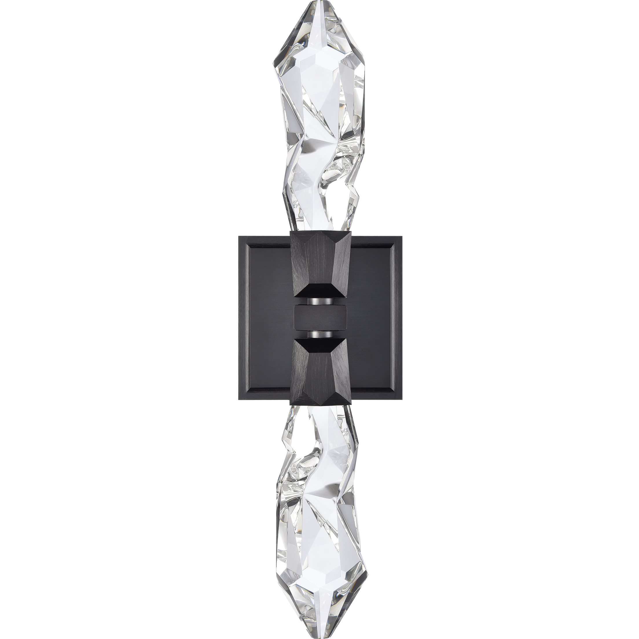 Angelus 2 Light 5.13 inch Satin Brushed Black Wall Sconce Wall Light