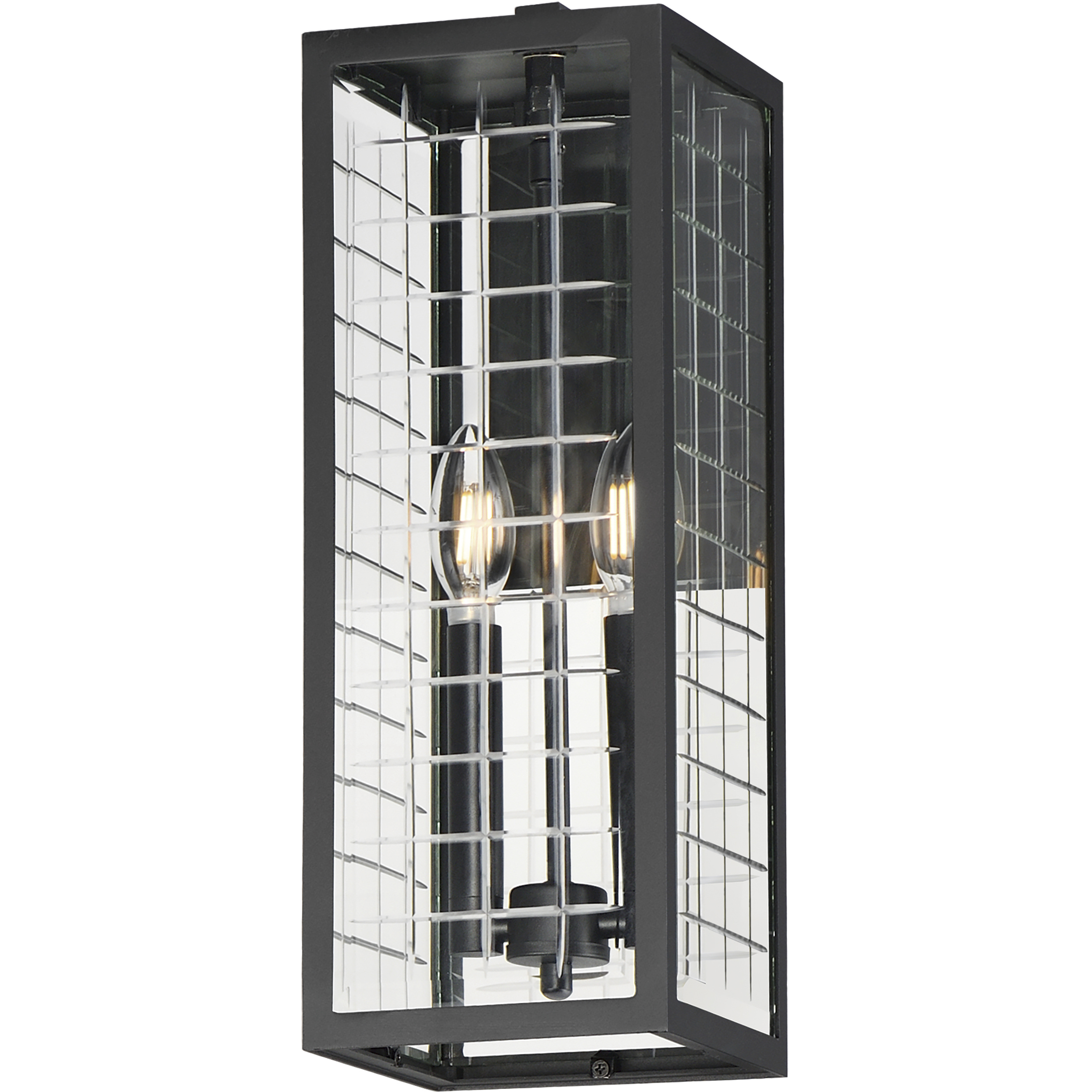 Magnus 2 Light 17 inch Black Outdoor Wall Mount