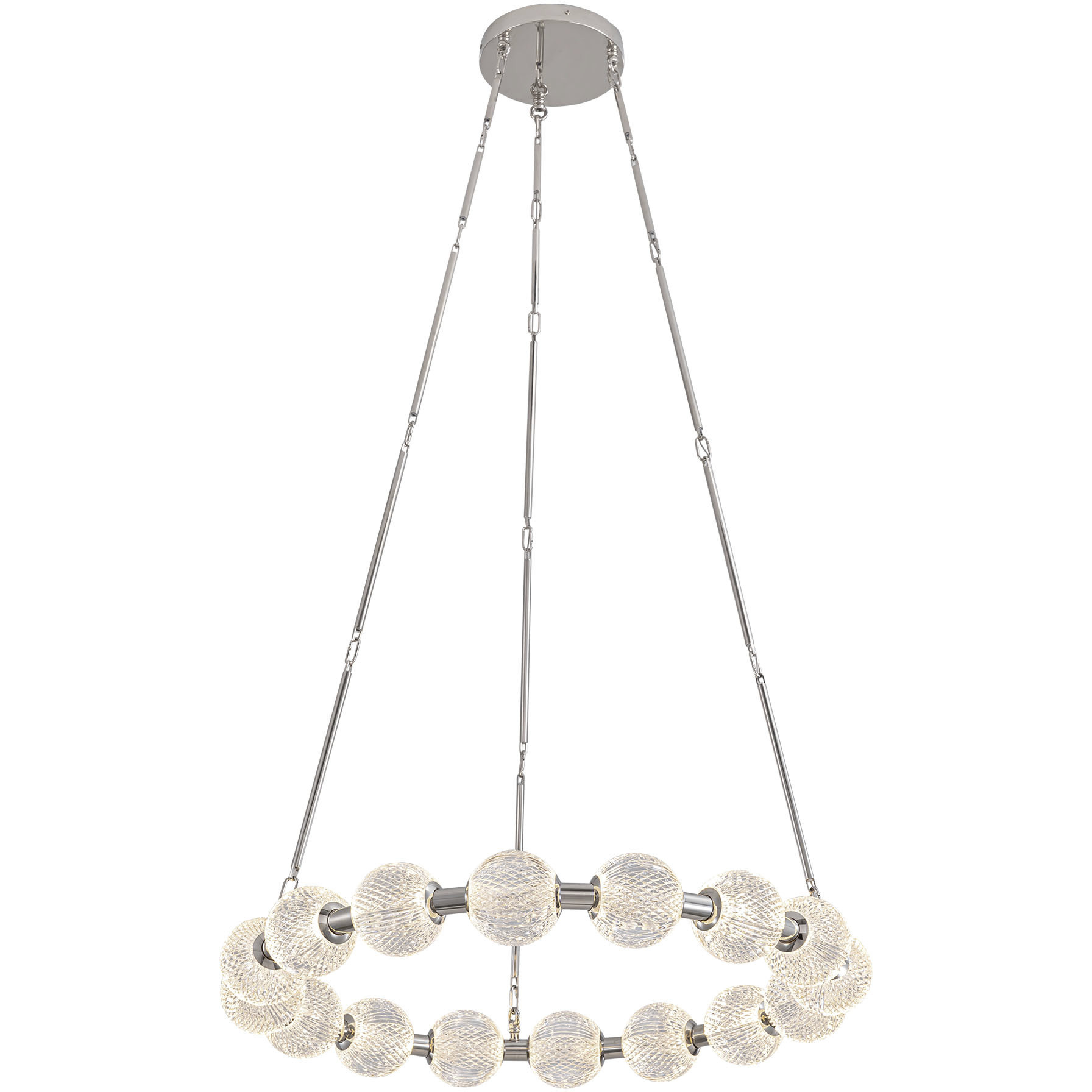 Marni LED 32.38 inch Polished Nickel Chandelier Ceiling Light