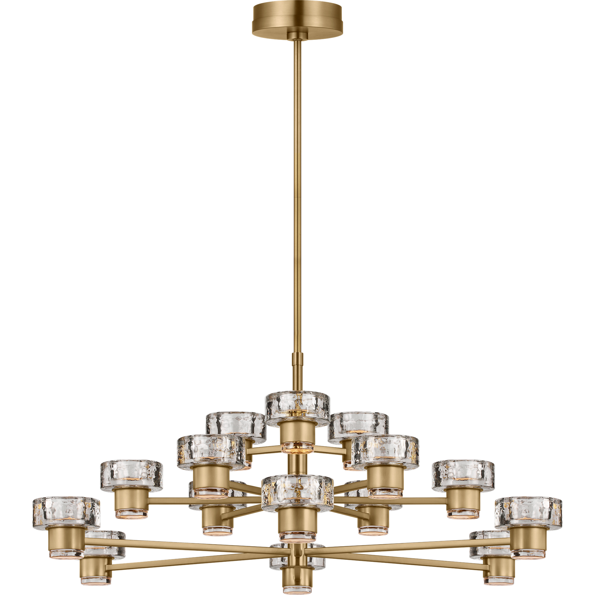 C&M by Chapman & Myers Holsted 1 Light 42 inch Estate Brass Chandelier Ceiling Light