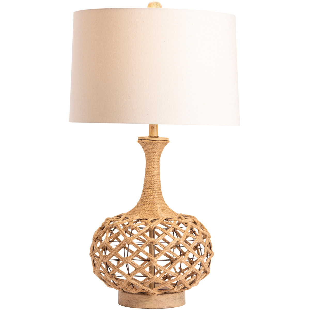 Myla 32 inch 150.00 watt Natural Hemp Table Lamp Portable Light