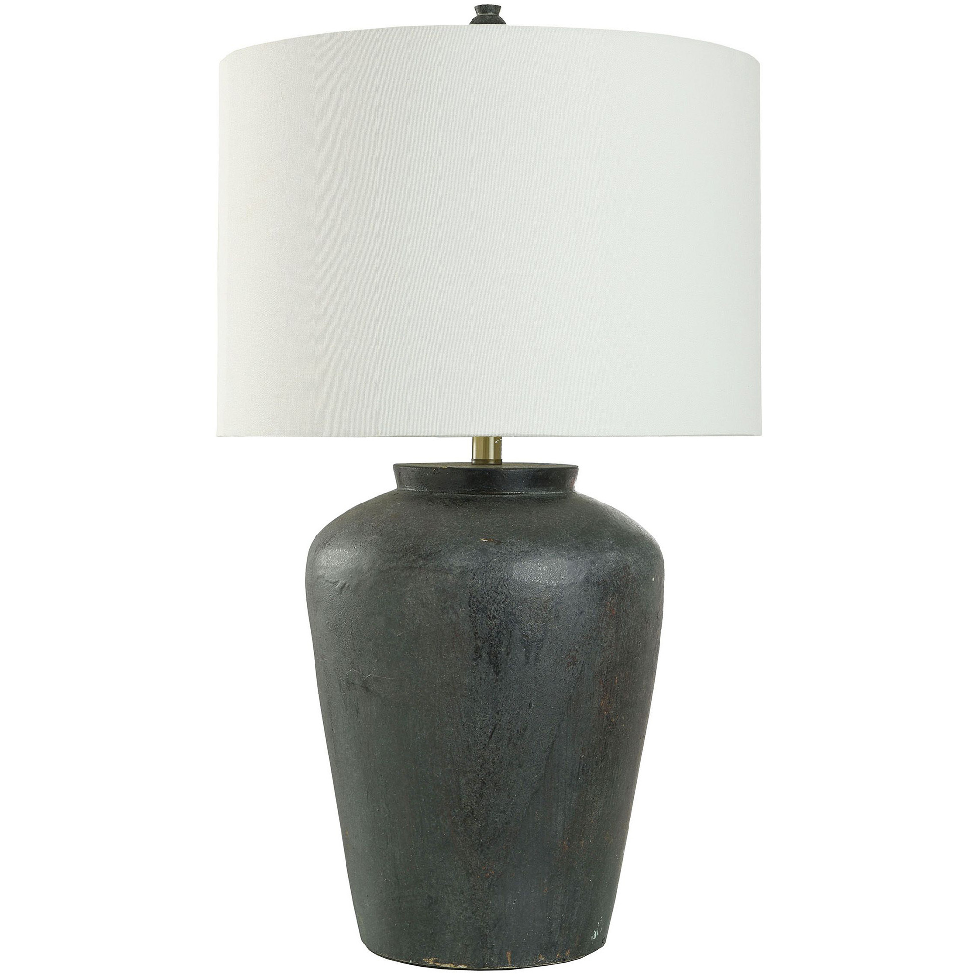 Arlo 31 inch 150 watt Distressed Black and White Table Lamp Portable Light