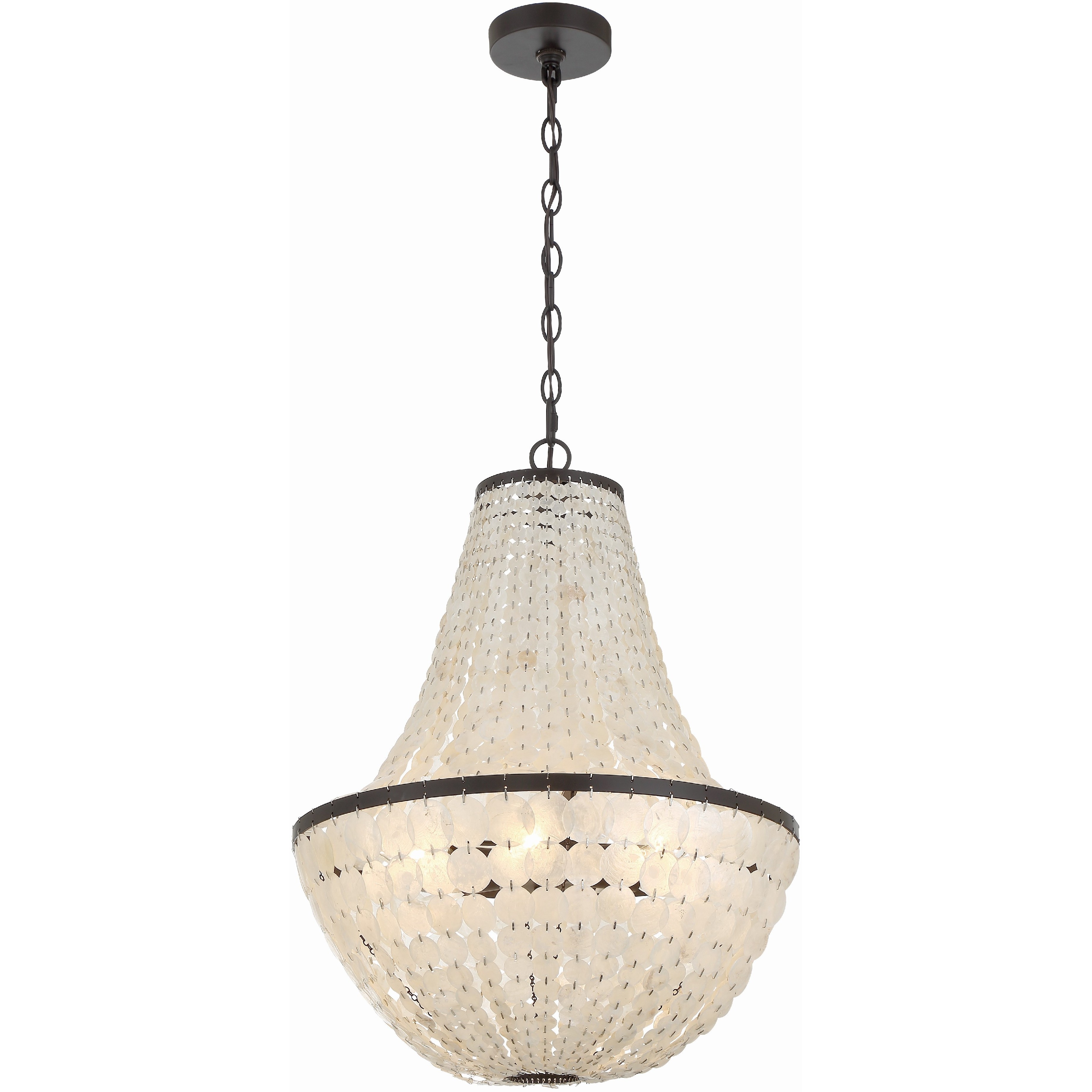 Brielle 6 Light 18 inch Dark Bronze Chandelier Ceiling Light