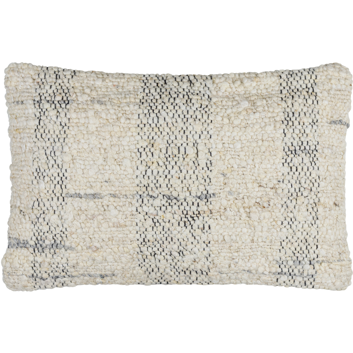 Monospace 22 X 14 inch Ash / Pearl / Metallic - Silver Accent Pillow