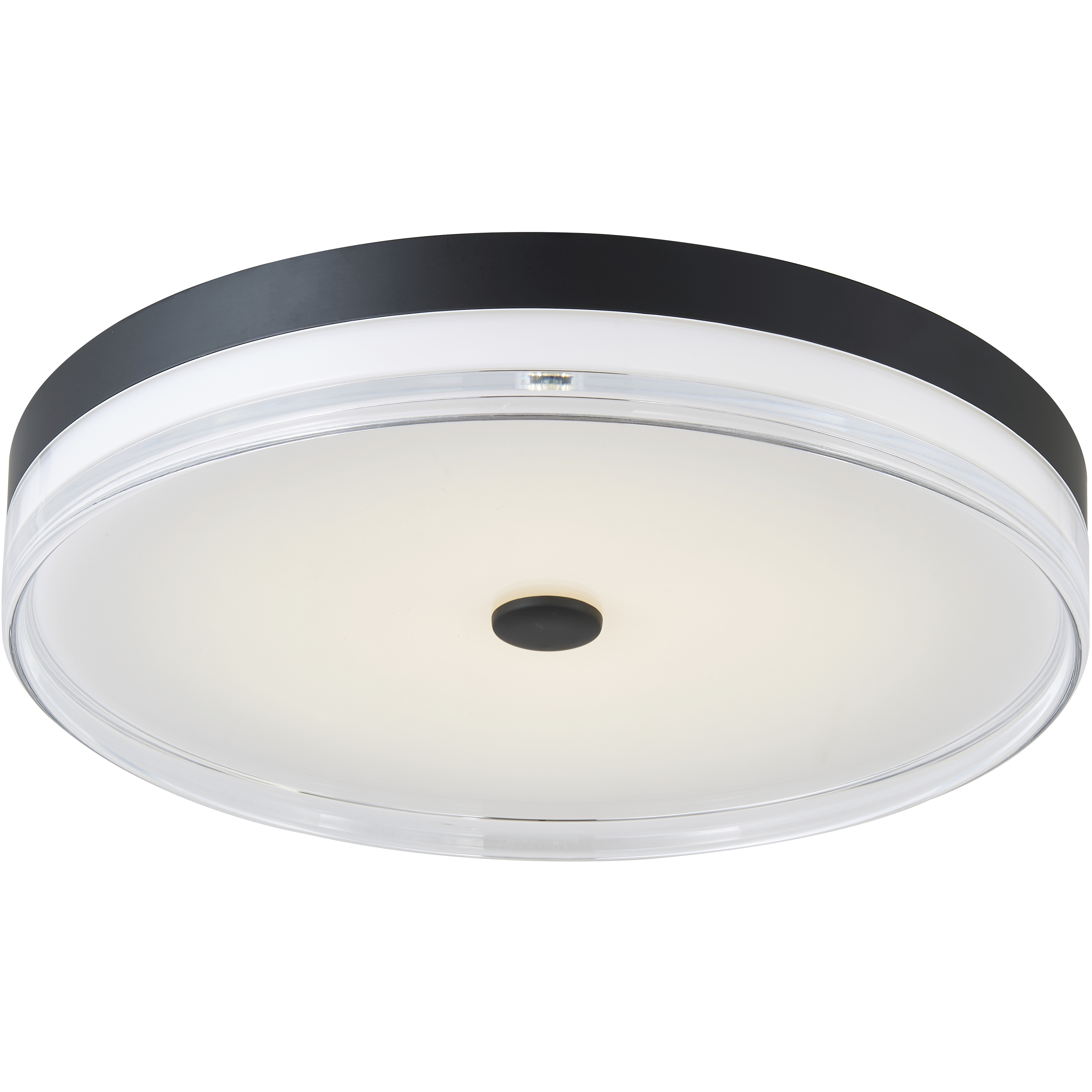 Iris LED 20 inch Matte Black Flush Mount Ceiling Light