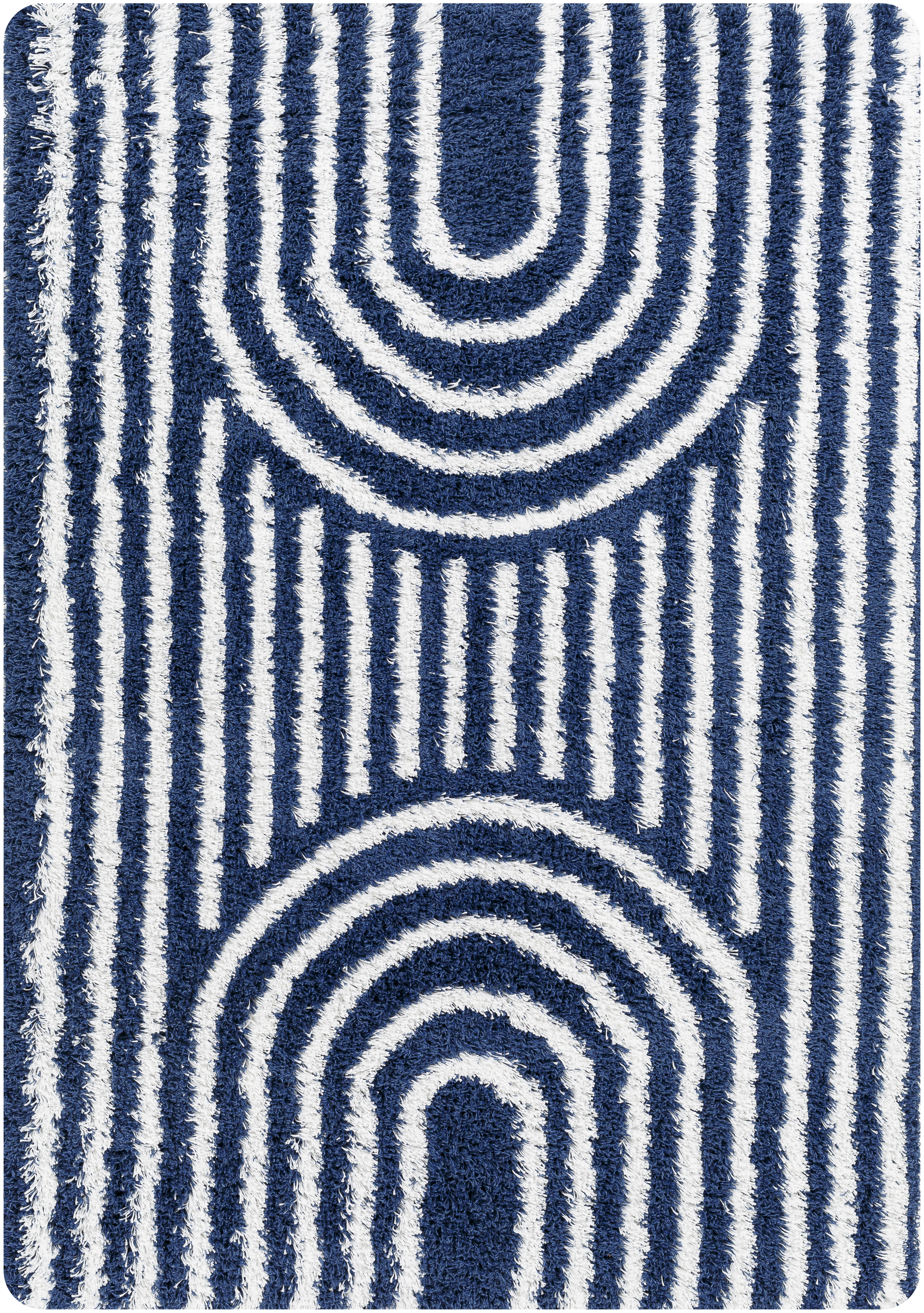 Urban Shag 114 X 79 inch Navy Rug, Rectangle