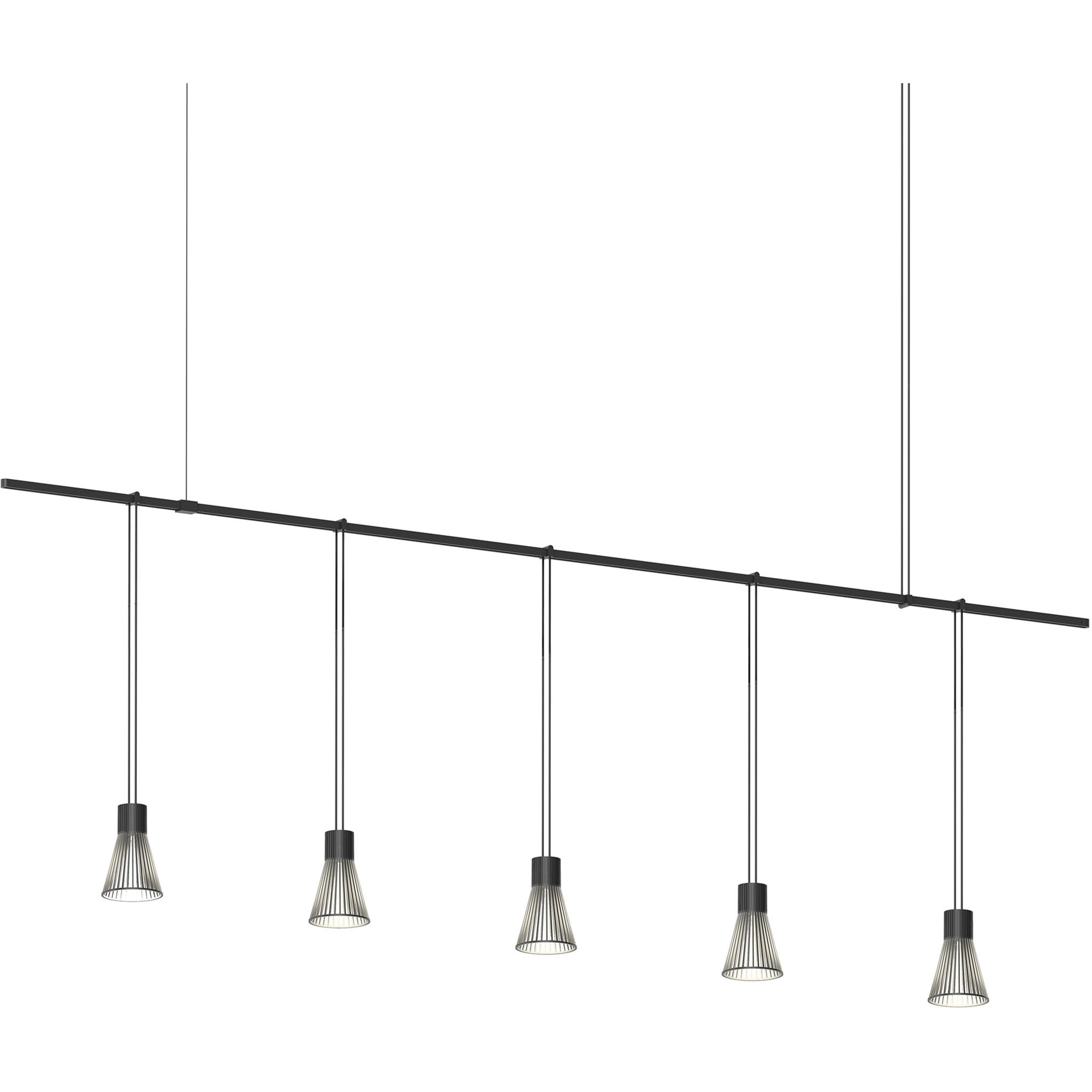 Suspenders LED 73 inch Satin Black Pendant Ceiling Light