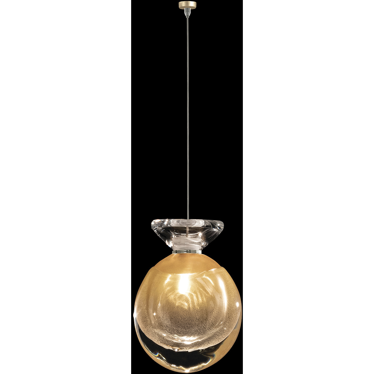 Essence 1 Light 6.5 inch Gold Drop Light Ceiling Light