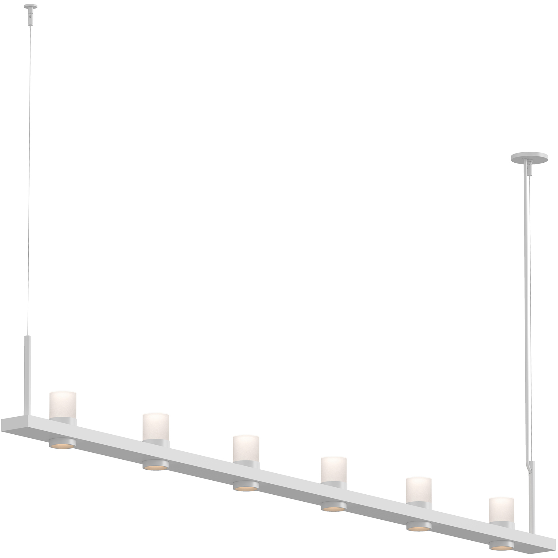 Intervals LED 96.25 inch Satin White Pendant Ceiling Light
