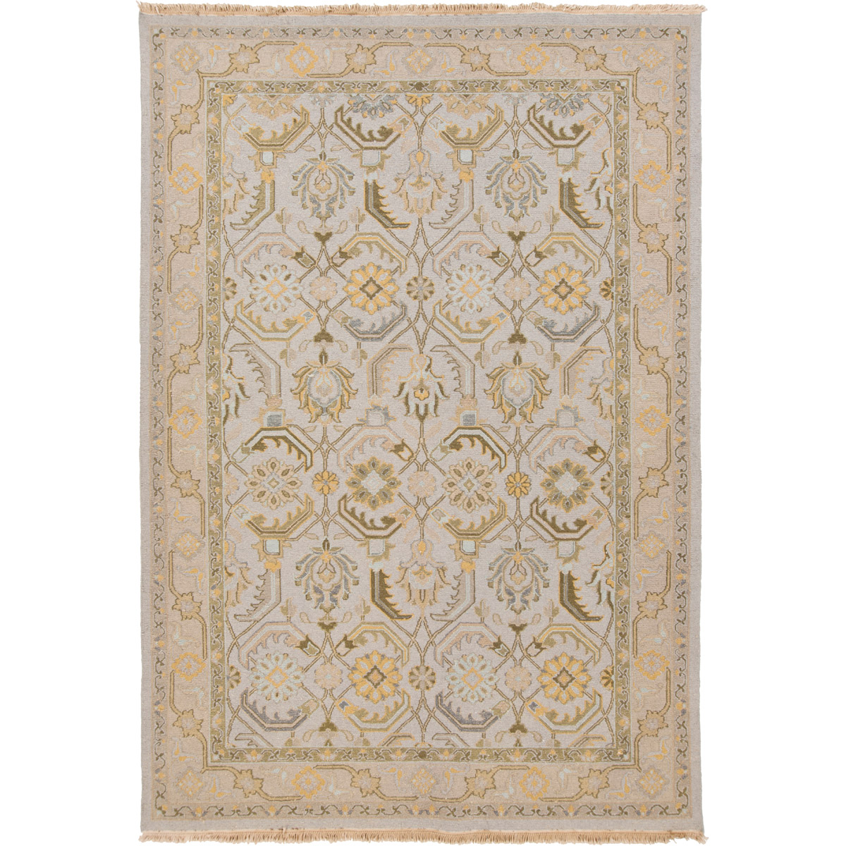 Sonoma 108 X 72 inch Pale Blue, Light Gray, Olive Rug