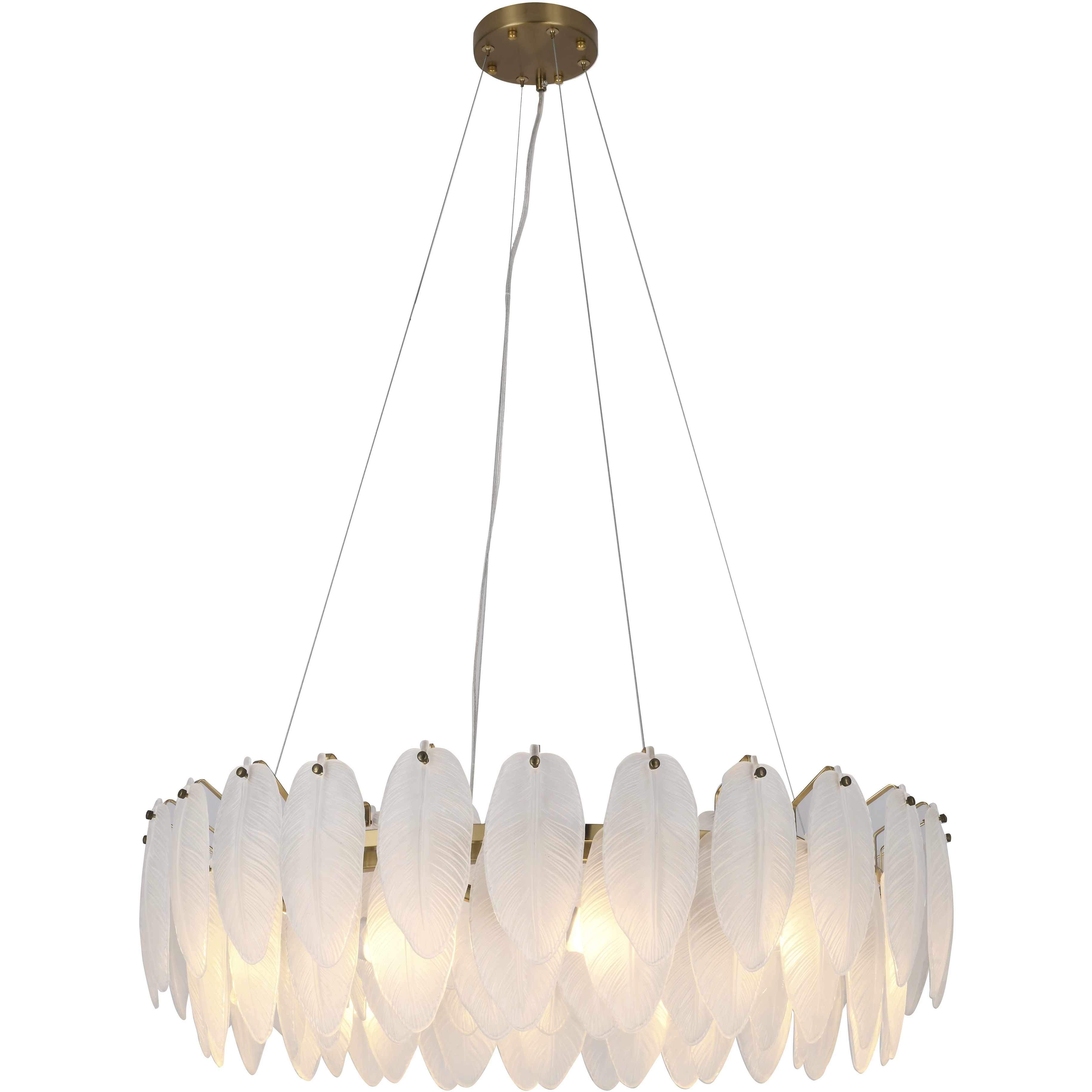 Canada 20 Light 31.5 inch Brass Chandelier Ceiling Light