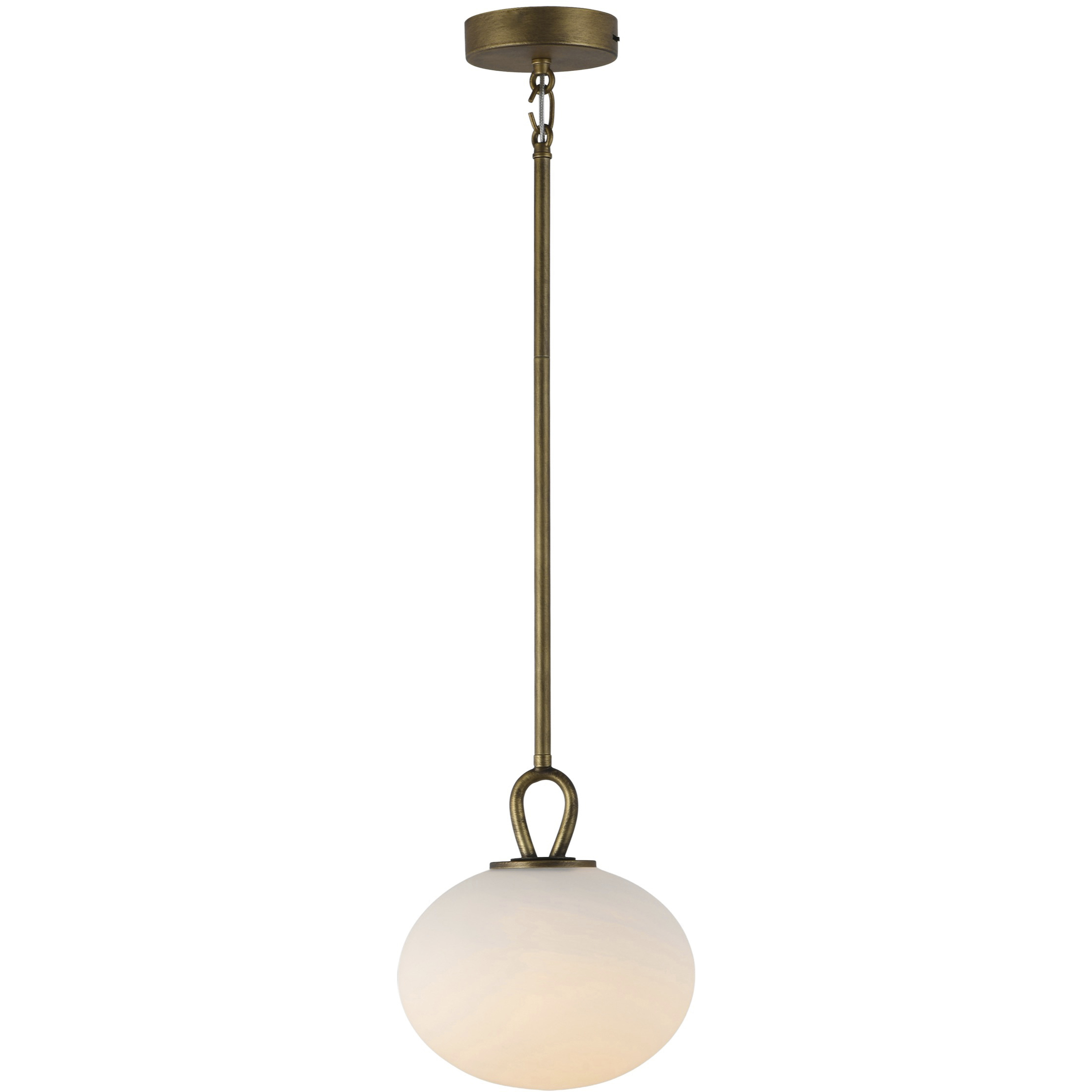 Velora LED 9 inch Legacy Brass Pendant Ceiling Light