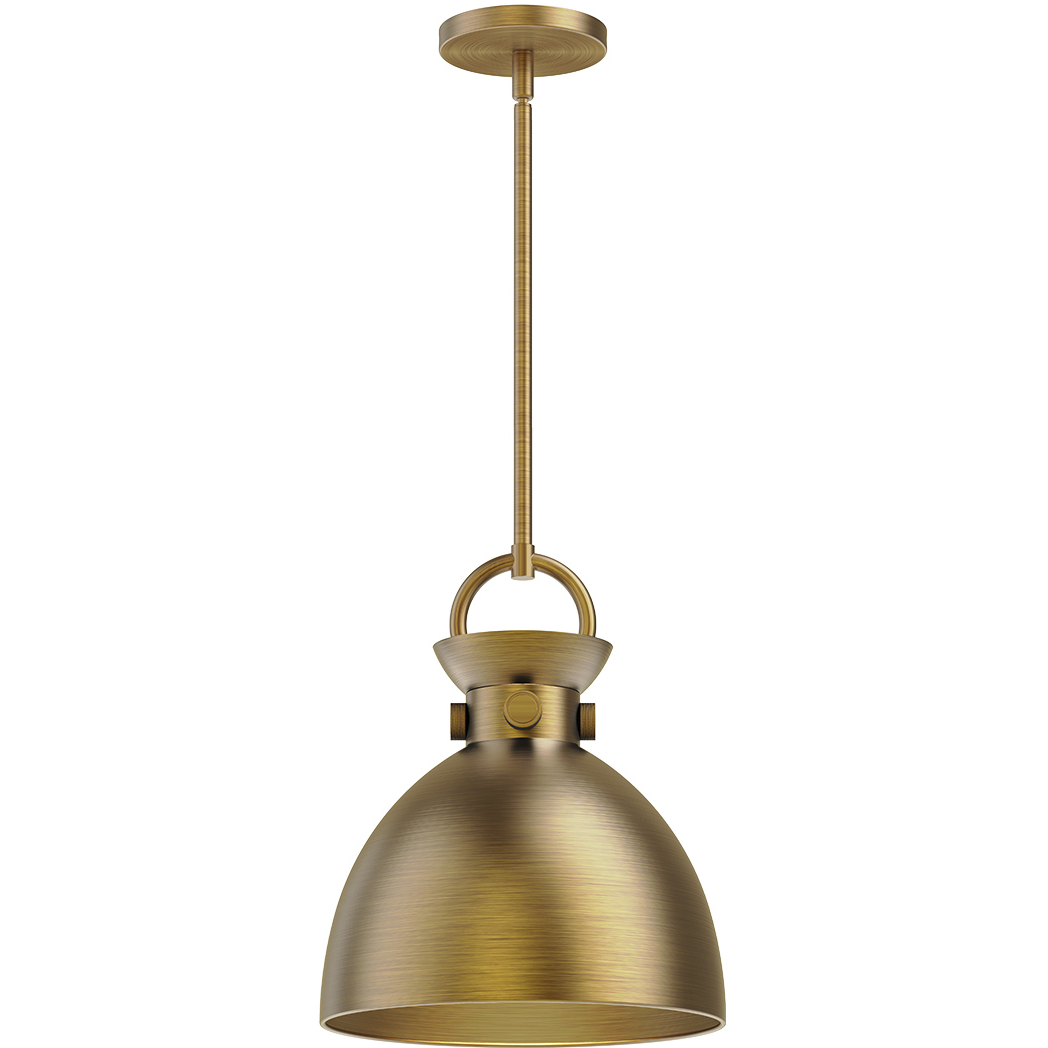 Alora Mood Waldo 1 Light 10.5 inch Aged Gold Pendant Ceiling Light