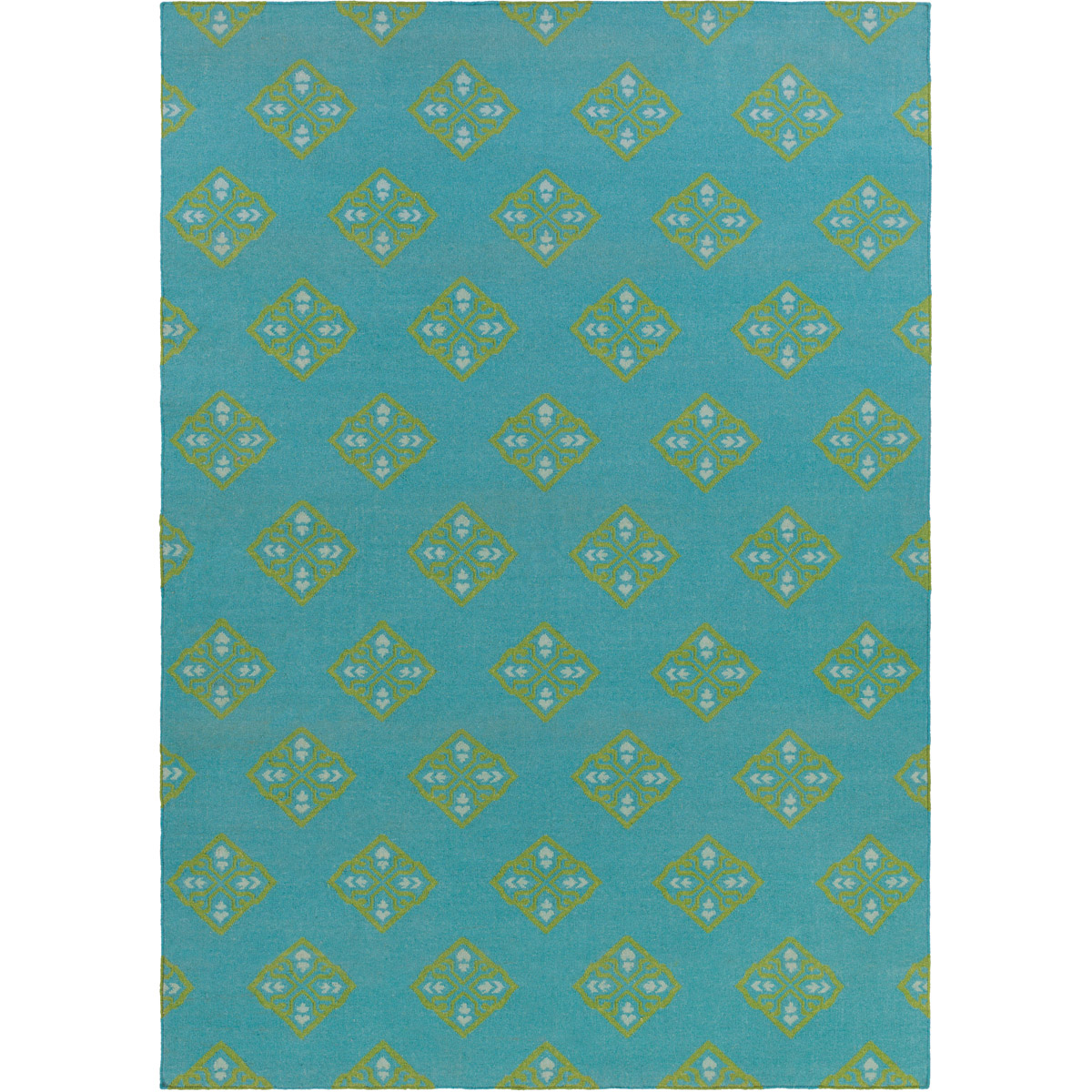 Frontier 132 X 96 inch Teal, Grass Green, Seafoam Rug