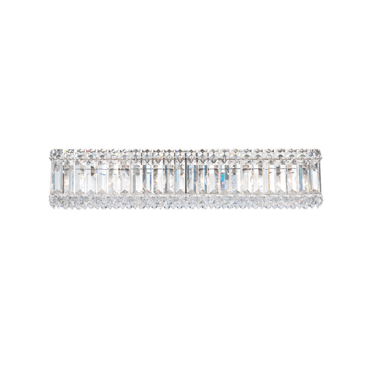 Quantum 6 Light 24 inch Stainless Steel Bath Vanity & Wall Light in Optic