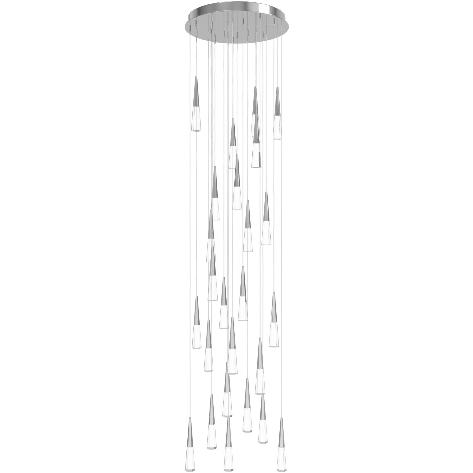 Avalon LED 30 inch Polished Chrome Multi Port Pendant Ceiling Light