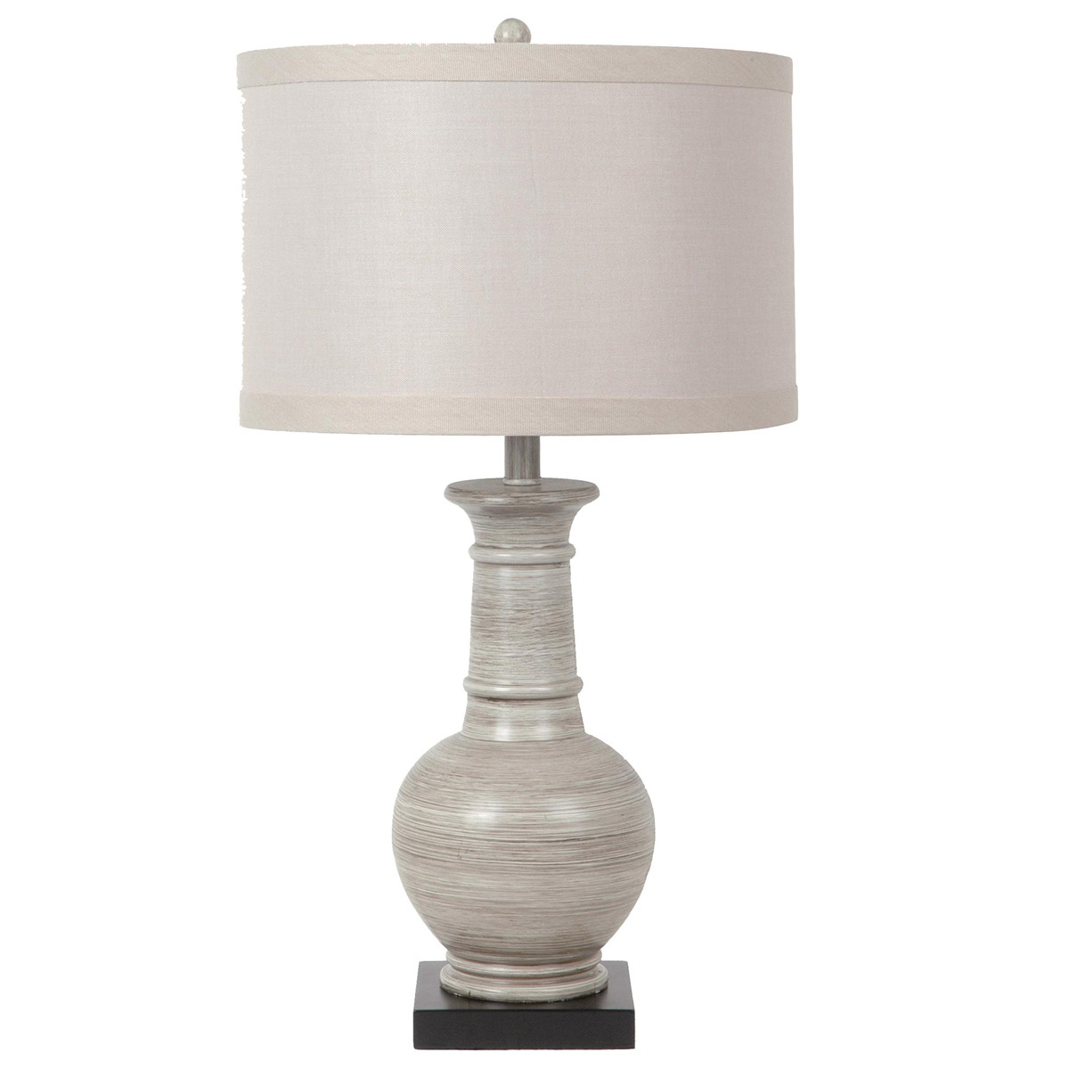 Darby 28 inch 150 watt Gray Washed Wood and Black Table Lamp Portable Light