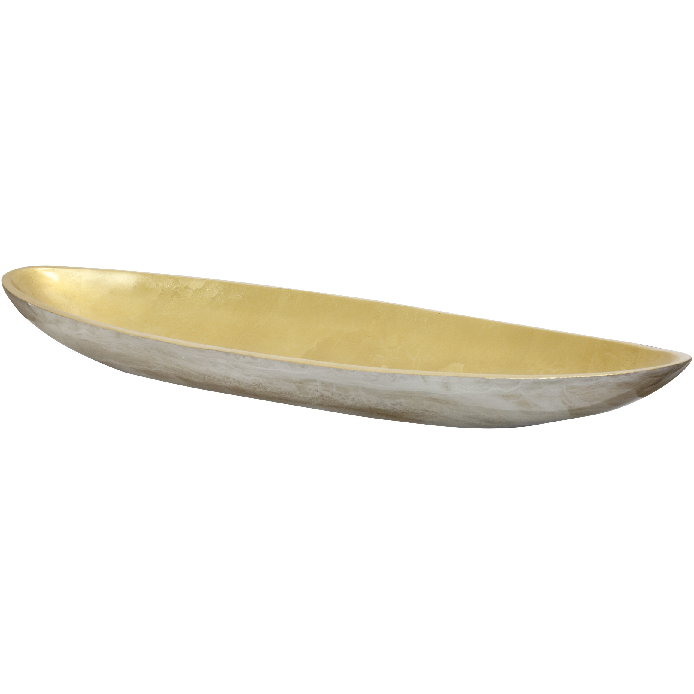Cella Pearl White and Gold and Brown Tray