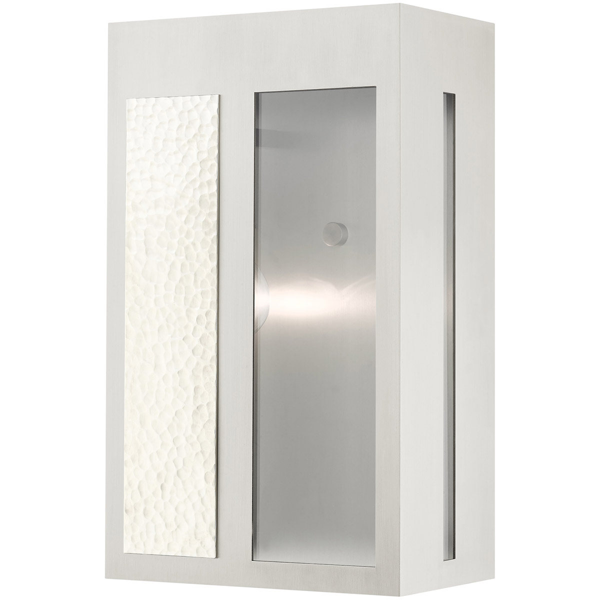 Lafayette 1 Light 14 inch Brushed Nickel Outdoor Wall Lantern