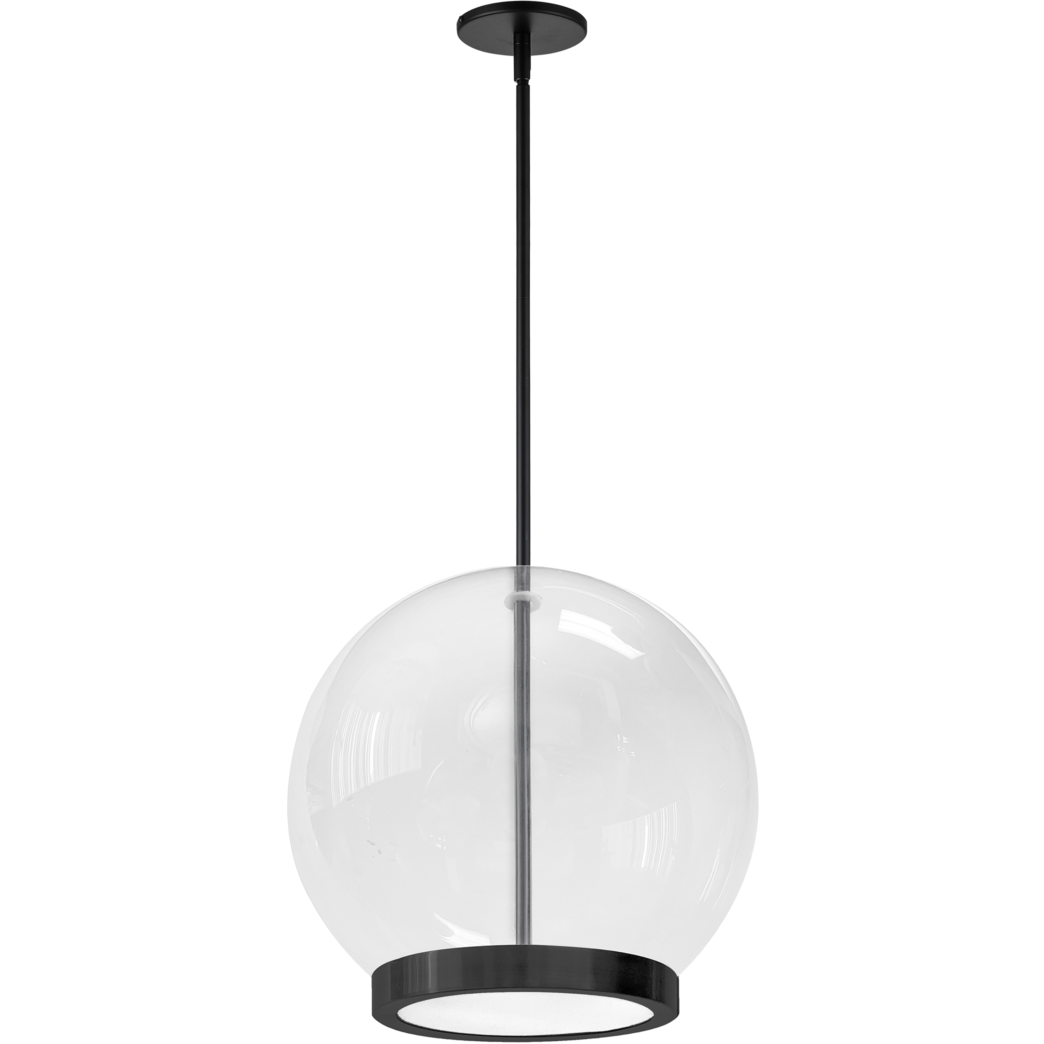 Picotas LED 12 inch Matte Black Pendant Ceiling Light