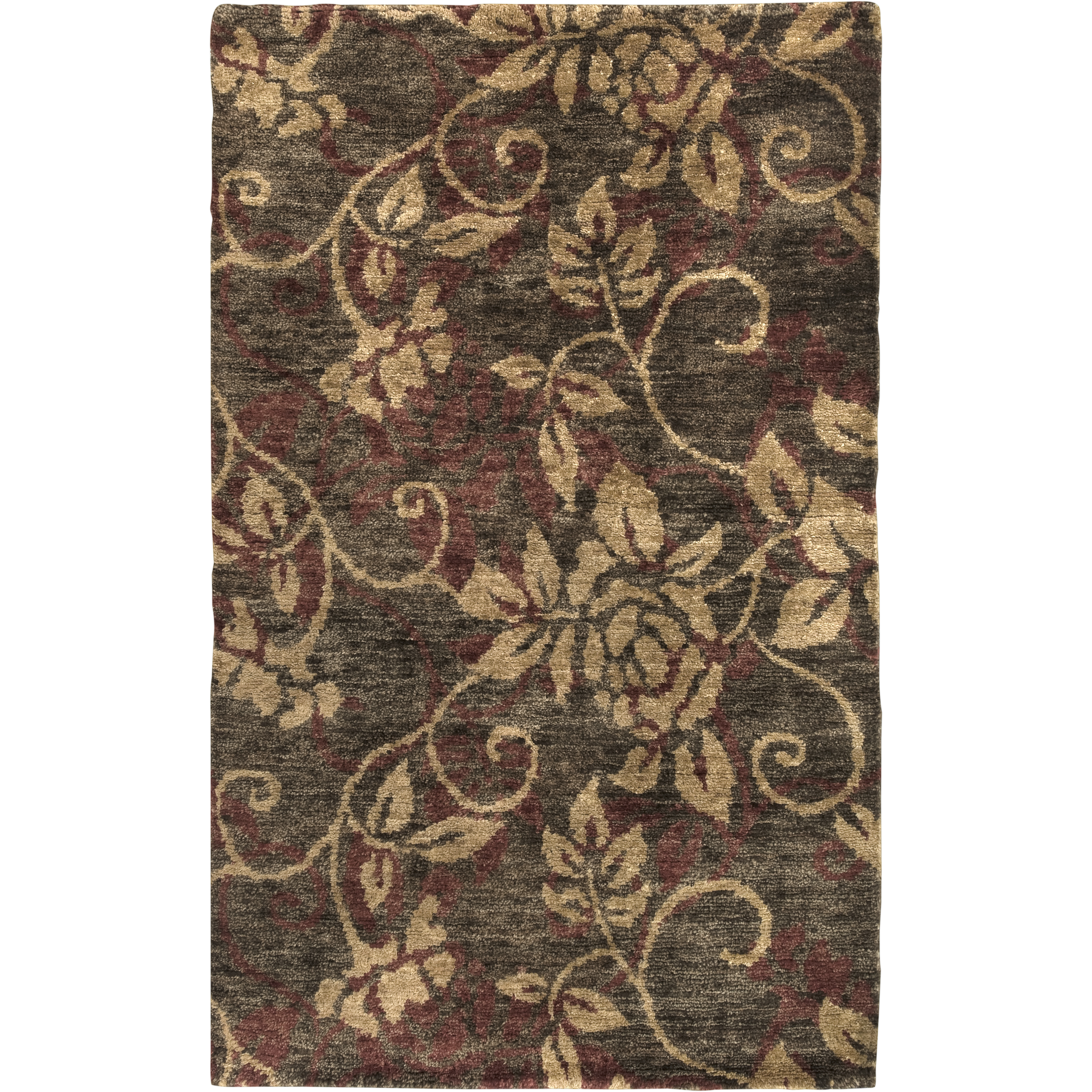 Scarborough 63 X 39 inch Dark Brown, Camel, Rust Rug