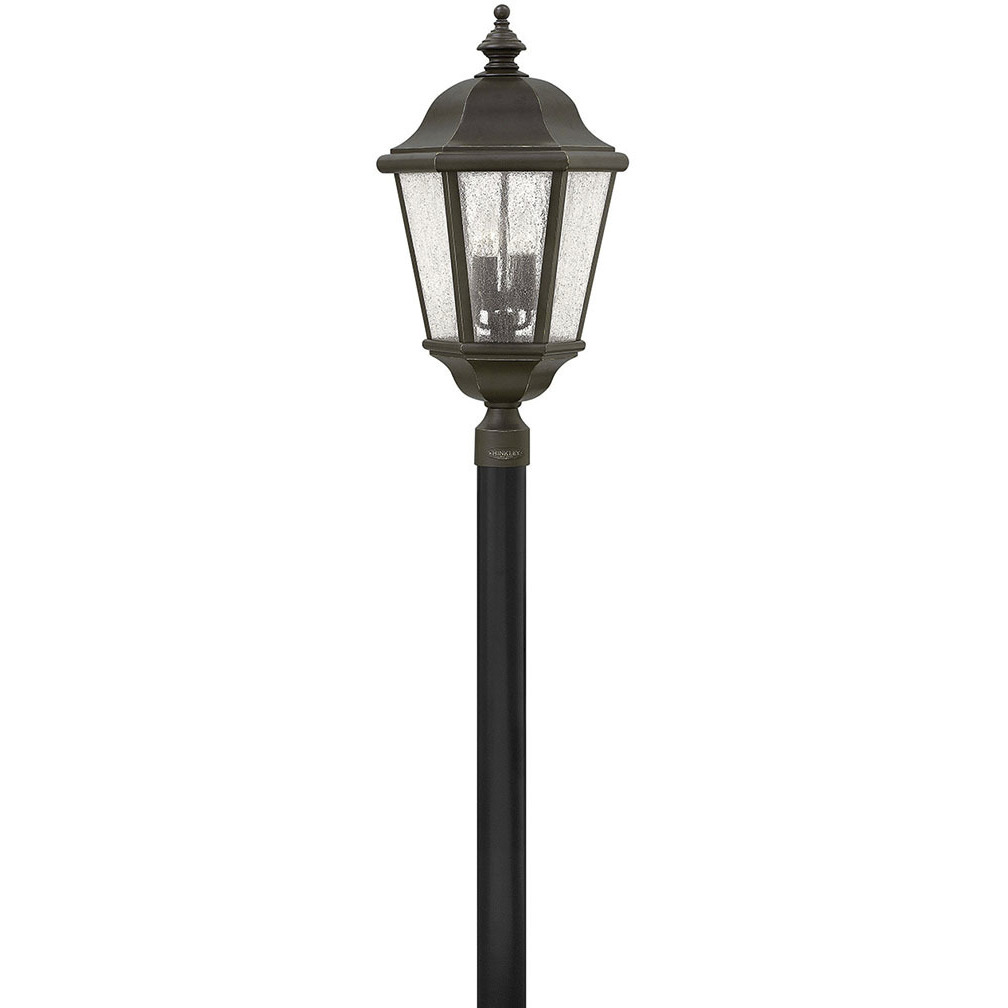 Estate Series Edgewater 4 Light 27.75 inch Oil Rubbed Bronze Outdoor Post Mount Lantern in Non-LED, Extra Large