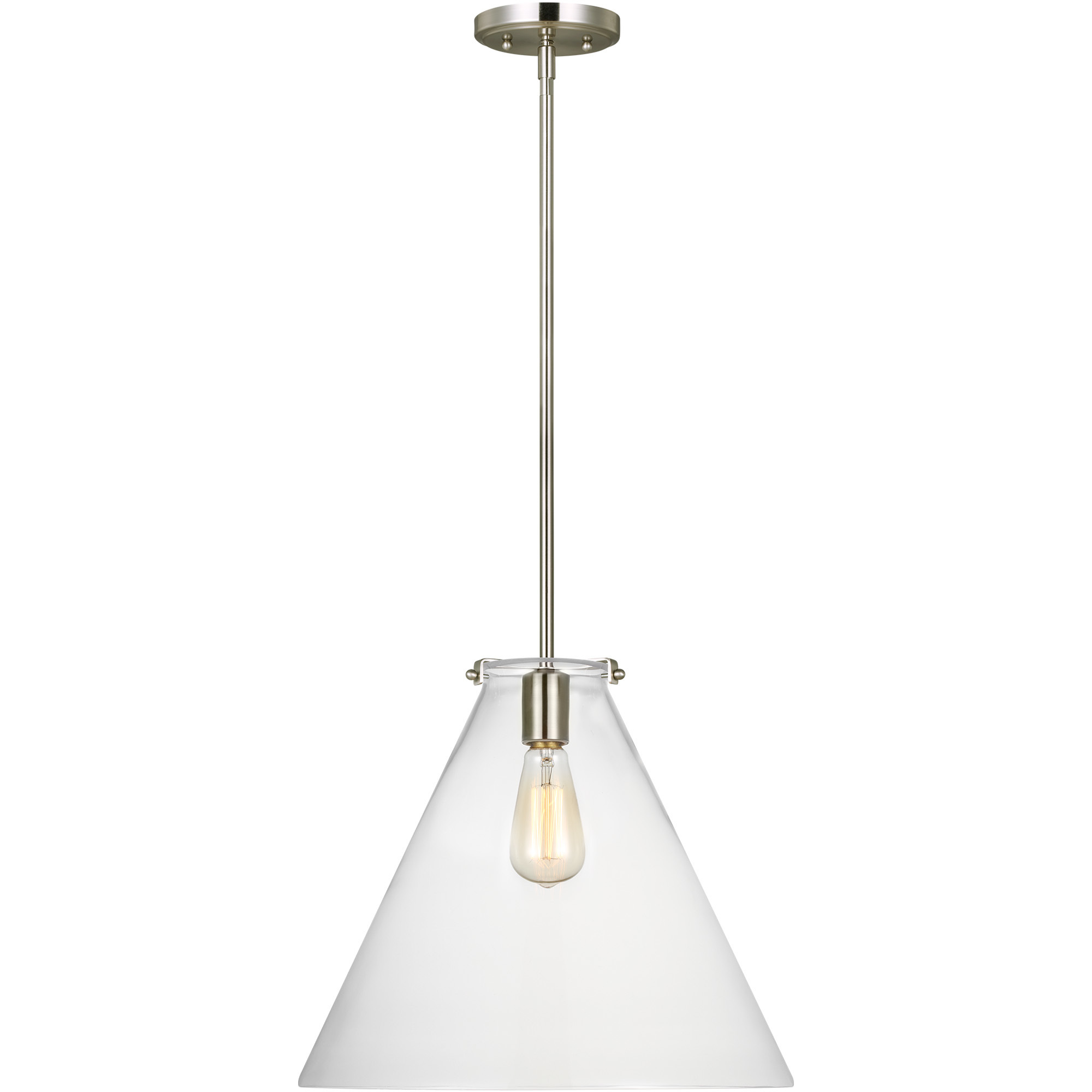 TOB by Thomas O'Brien Kate Pendant Ceiling Light in Brushed Nickel