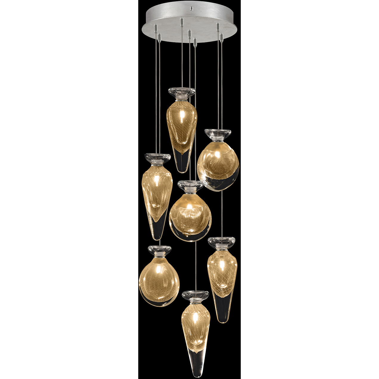 Essence 7 Light 13.5 inch Silver Pendant Ceiling Light
