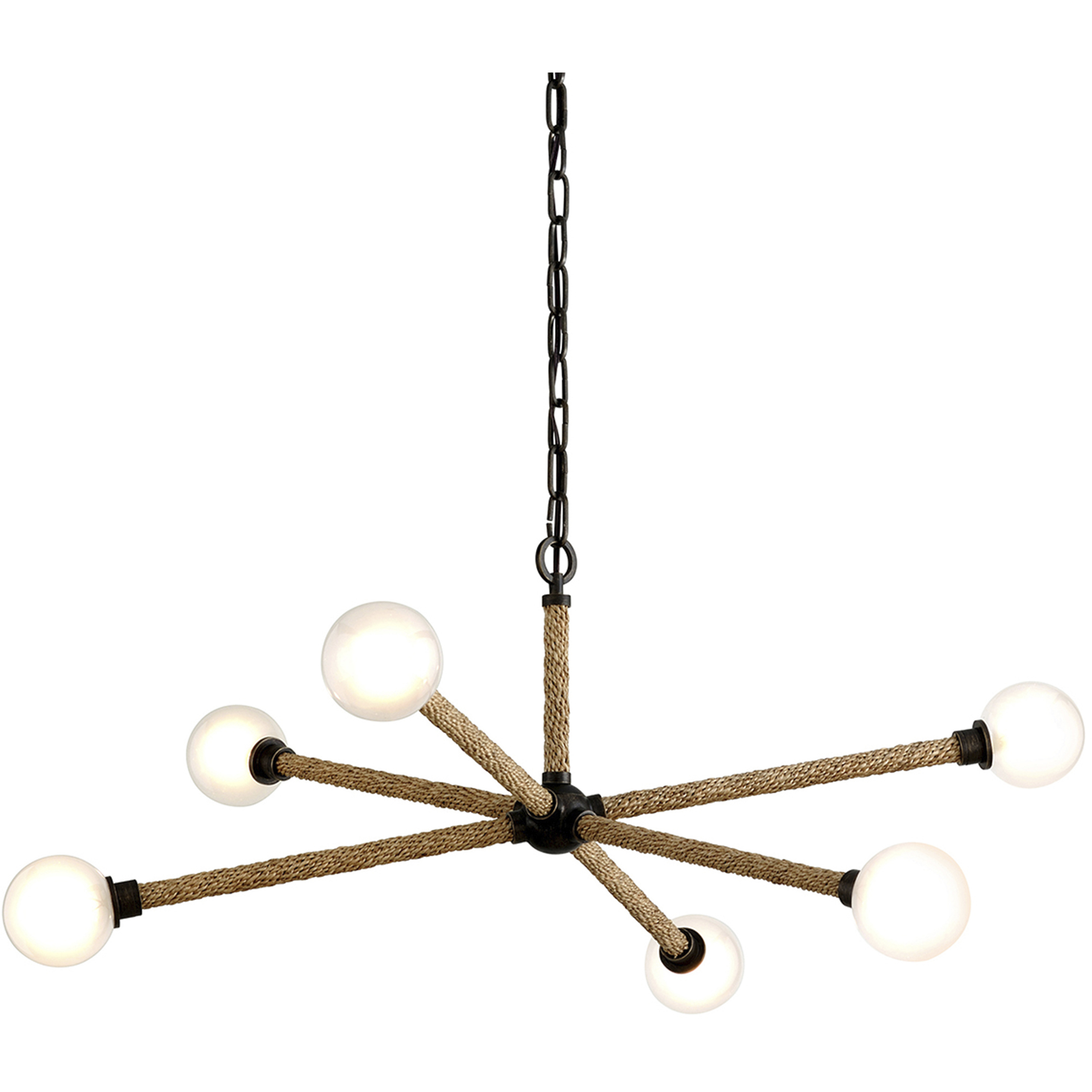 Nomad 6 Light 37.25 inch Classic Bronze Chandelier Ceiling Light