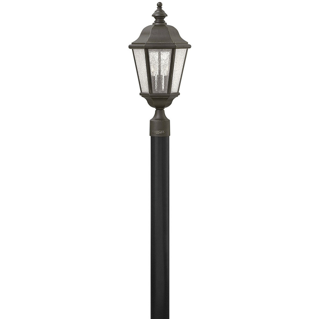 Estate Series Edgewater 3 Light 21.25 inch Oil Rubbed Bronze Outdoor Post Mount Lantern in Non-LED