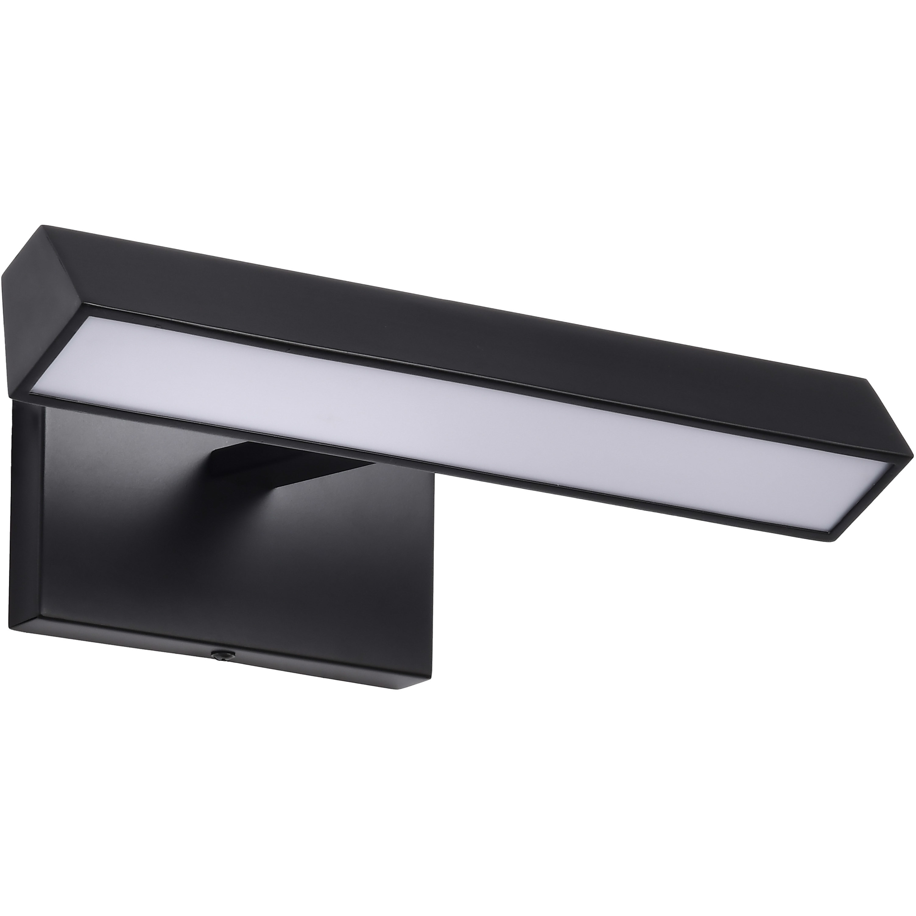Mila LED 12.2 inch Black Vanity Wall Light