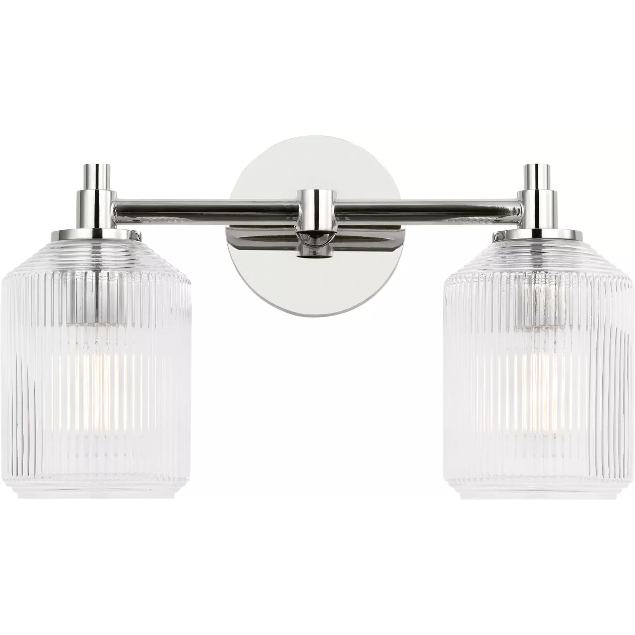 C&M by Chapman & Myers Barstow 2 Light 15 inch Polished Nickel Bath Vanity Wall Light