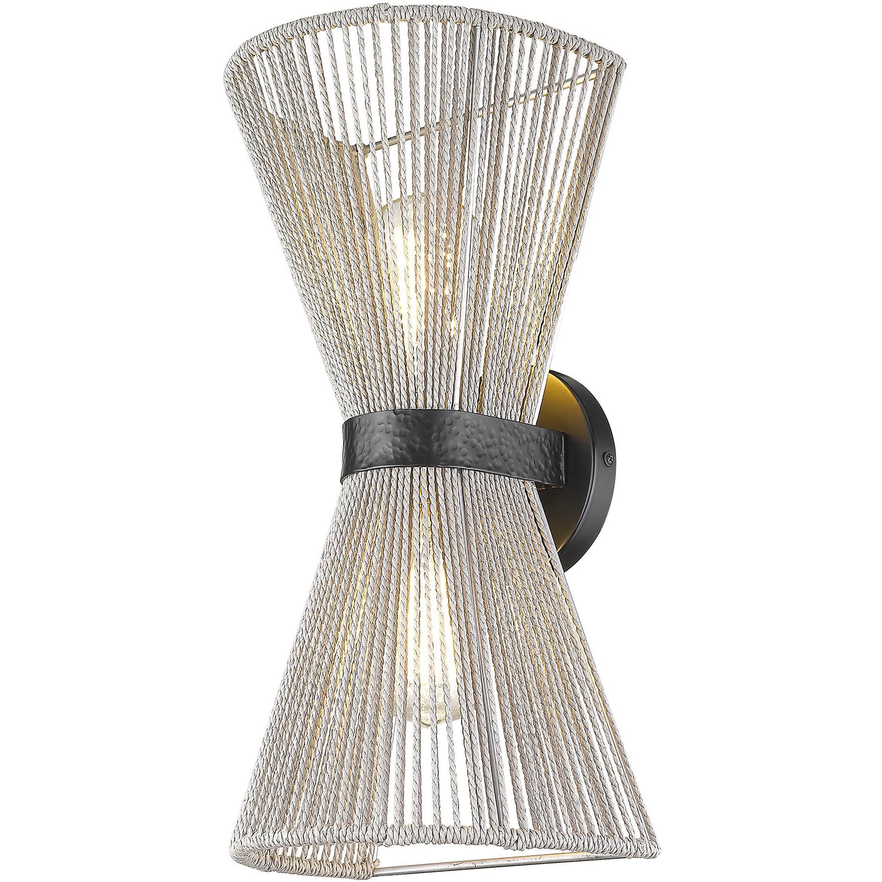 Avon 2 Light 8.13 inch Matte Black Wall Sconce Wall Light