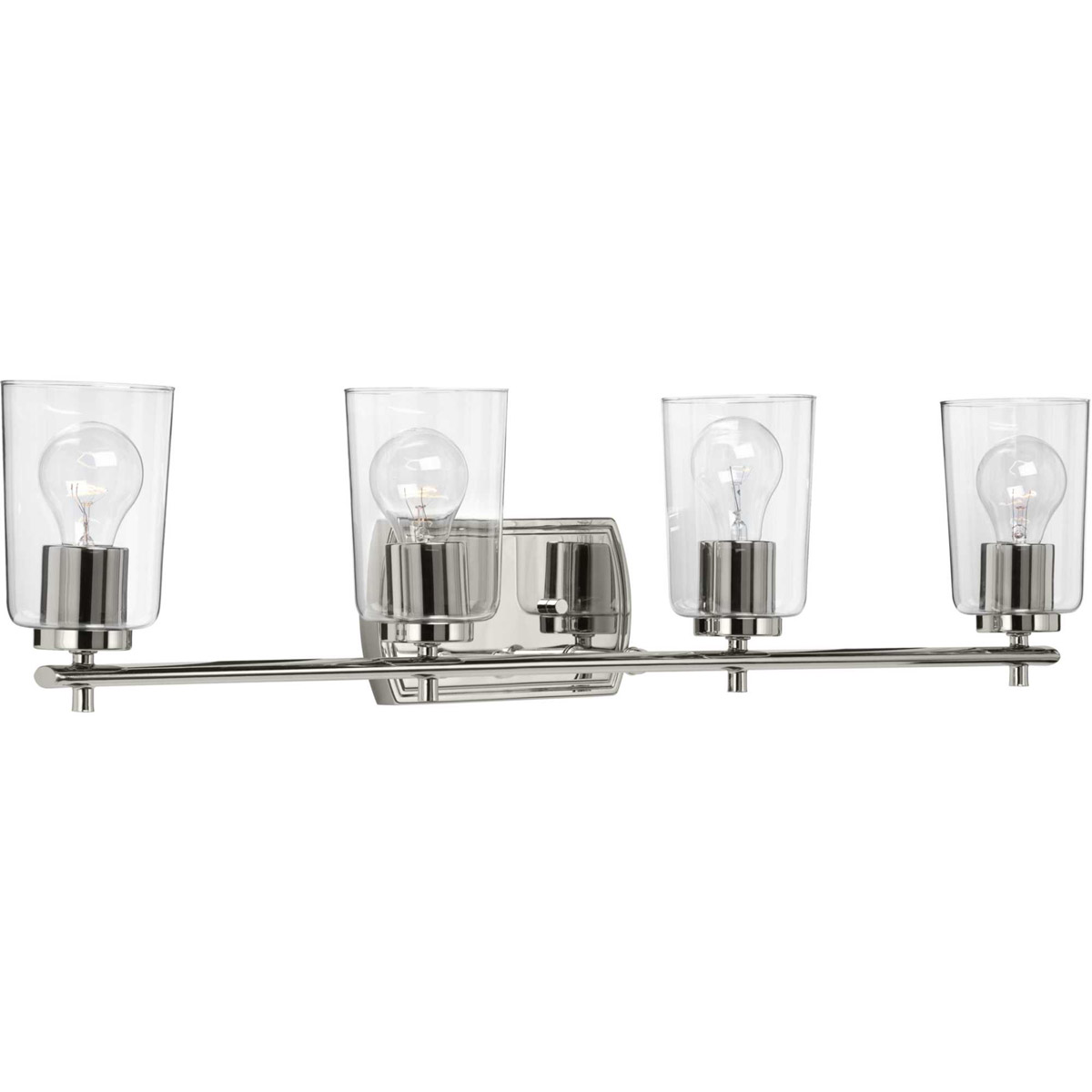 Adley 4 Light 32 inch Polished Nickel Bath Vanity Wall Light