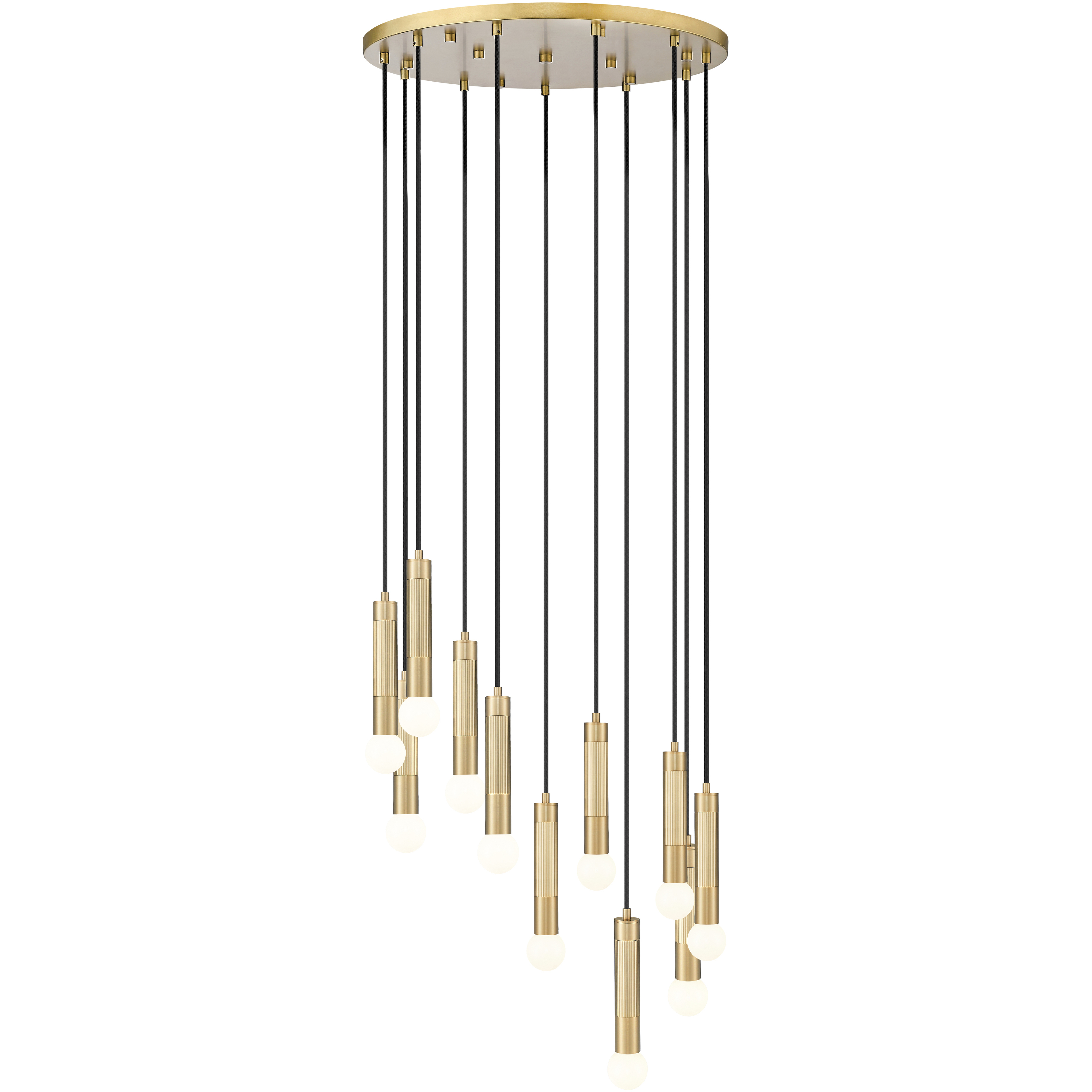 Stari 11 Light 24 inch Modern Gold Chandelier Ceiling Light