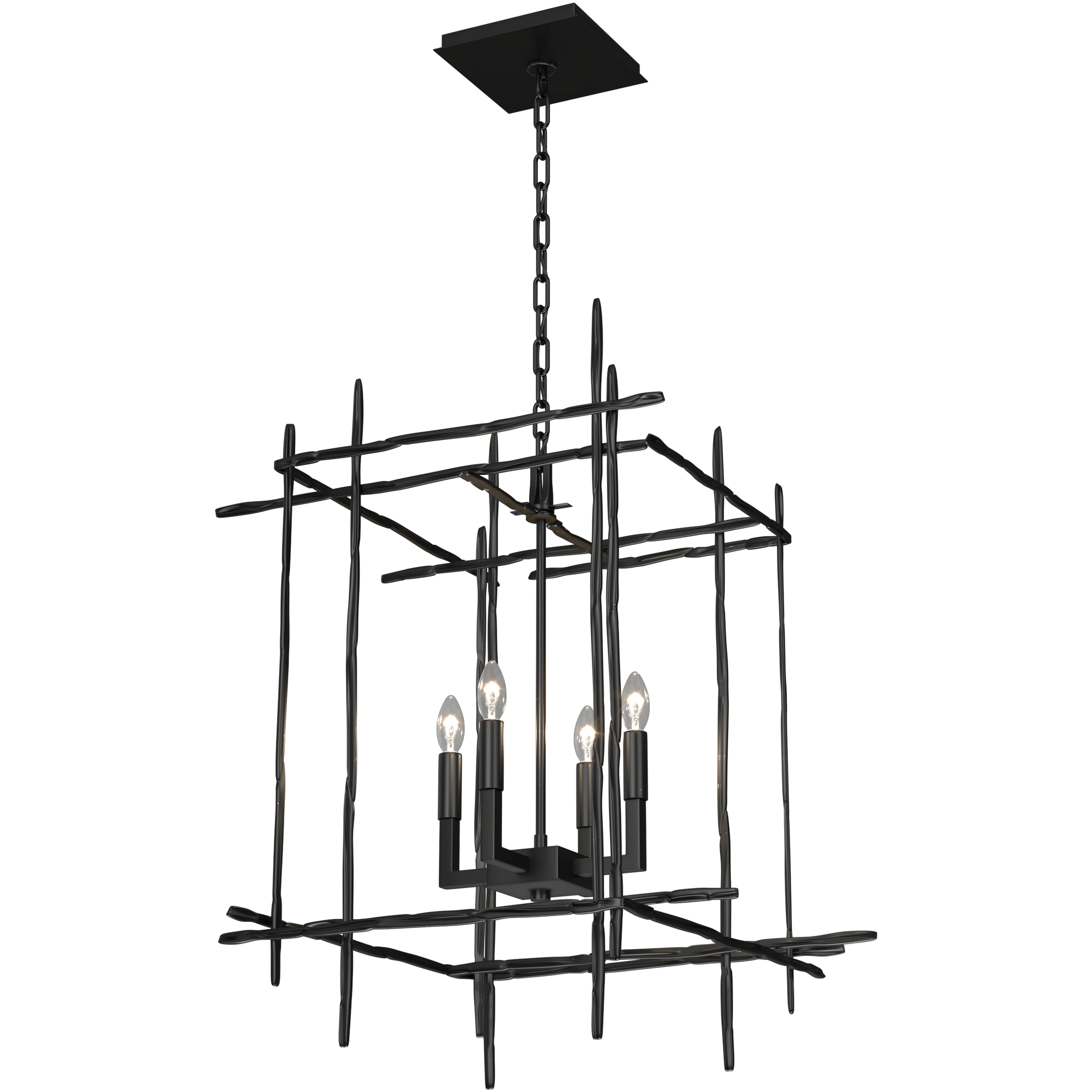Tura 4 Light 23 inch Ink Chandelier Ceiling Light, Medium
