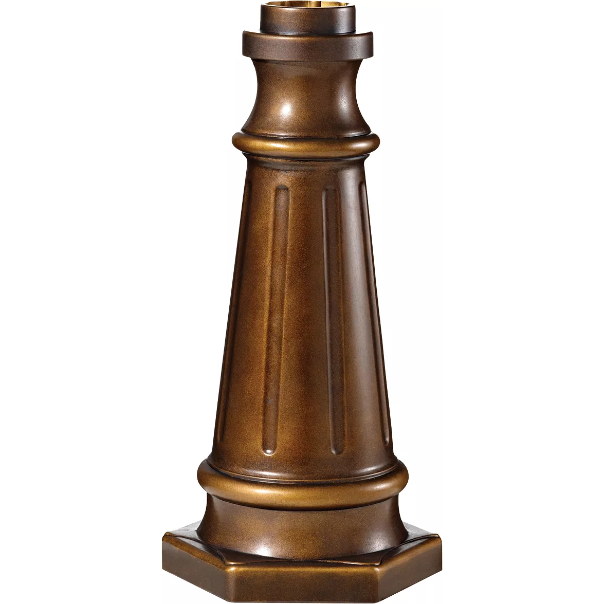 Outdoor Post Base 19.5 inch Astral Bronze Outdoor Post Base