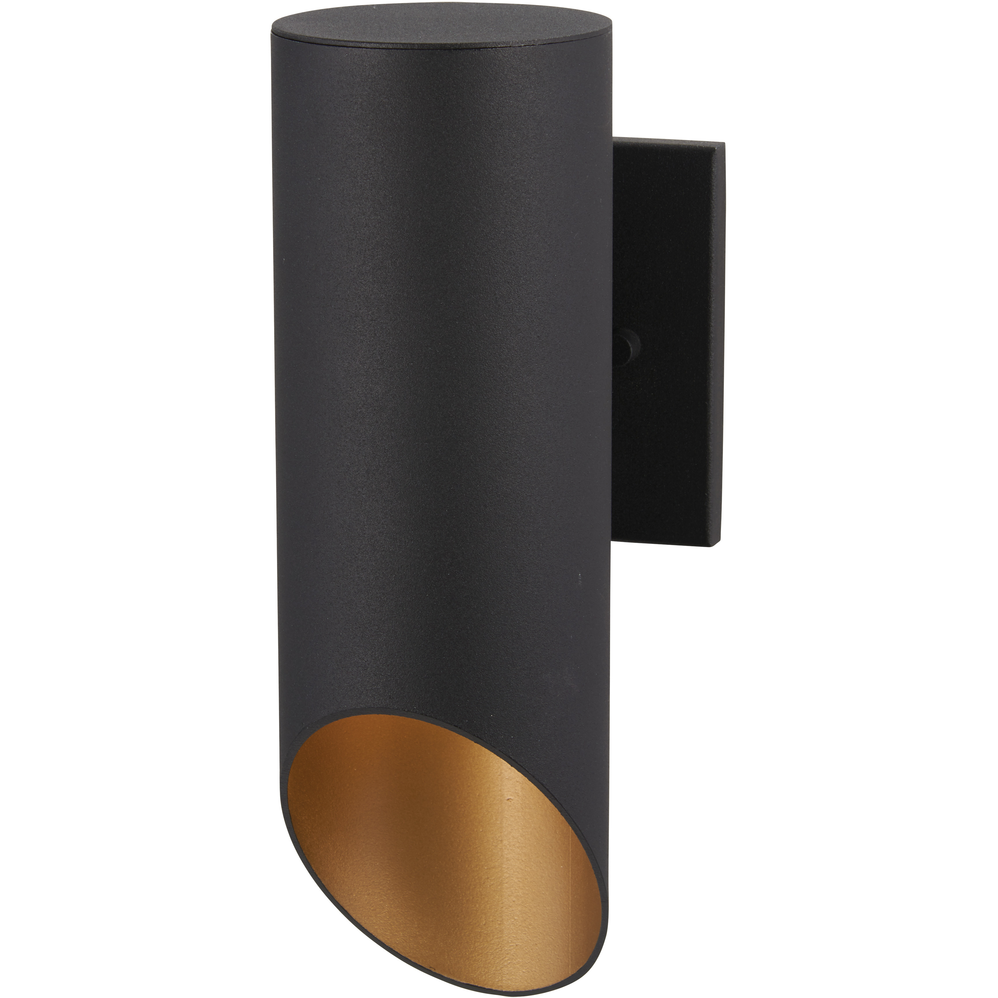 Pineview Slope 1 Light 13 inch Coal/Gold Outdoor Wall Mount in Black, Great Outdoors