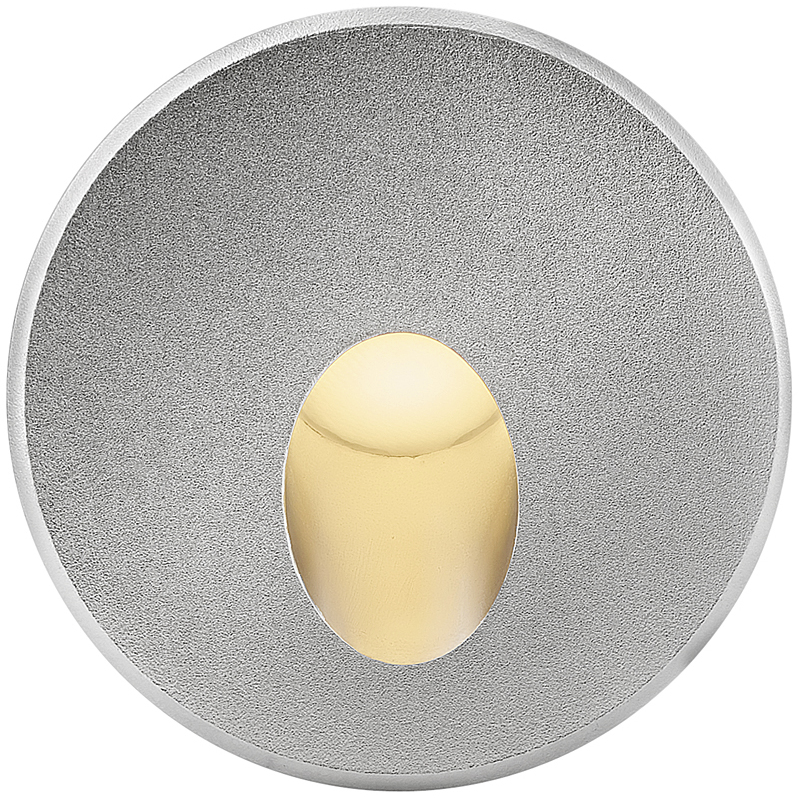Sparta Tilt LED 2 inch Stainless Steel Landscape Wall Light, Round