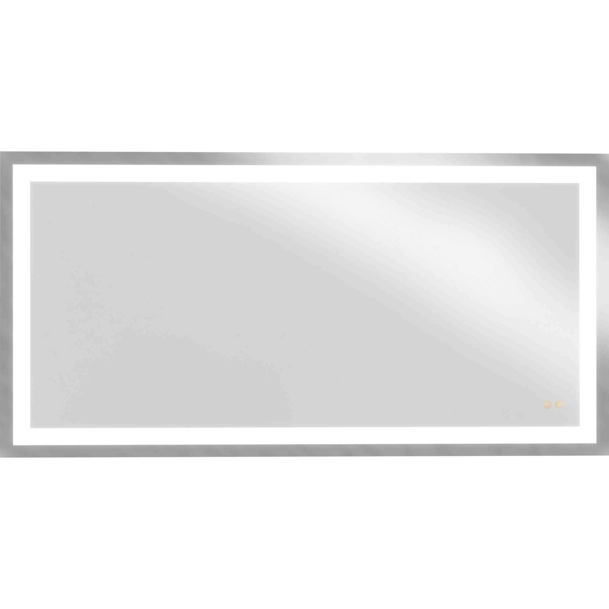 Captarent LED 72 X 36 inch White LED Mirror, Progress LED