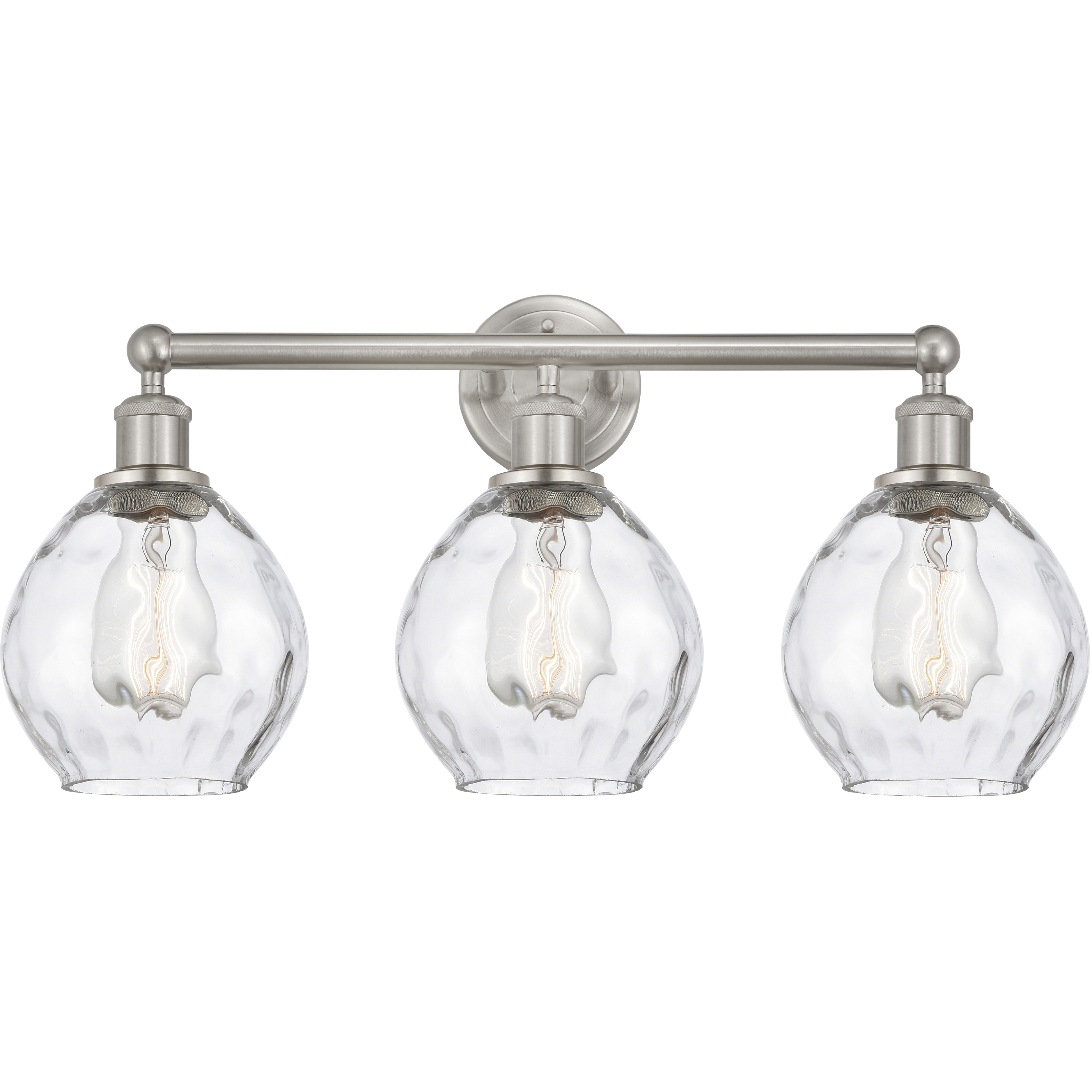 Edison Waverly 3 Light 24 inch Brushed Satin Nickel Bath Vanity Light Wall Light