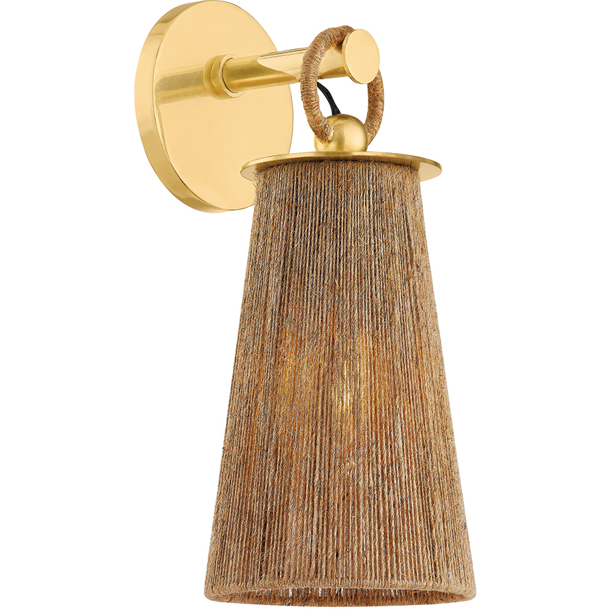 Lauz 1 Light 6 inch Aged Brass Wall Sconce Wall Light