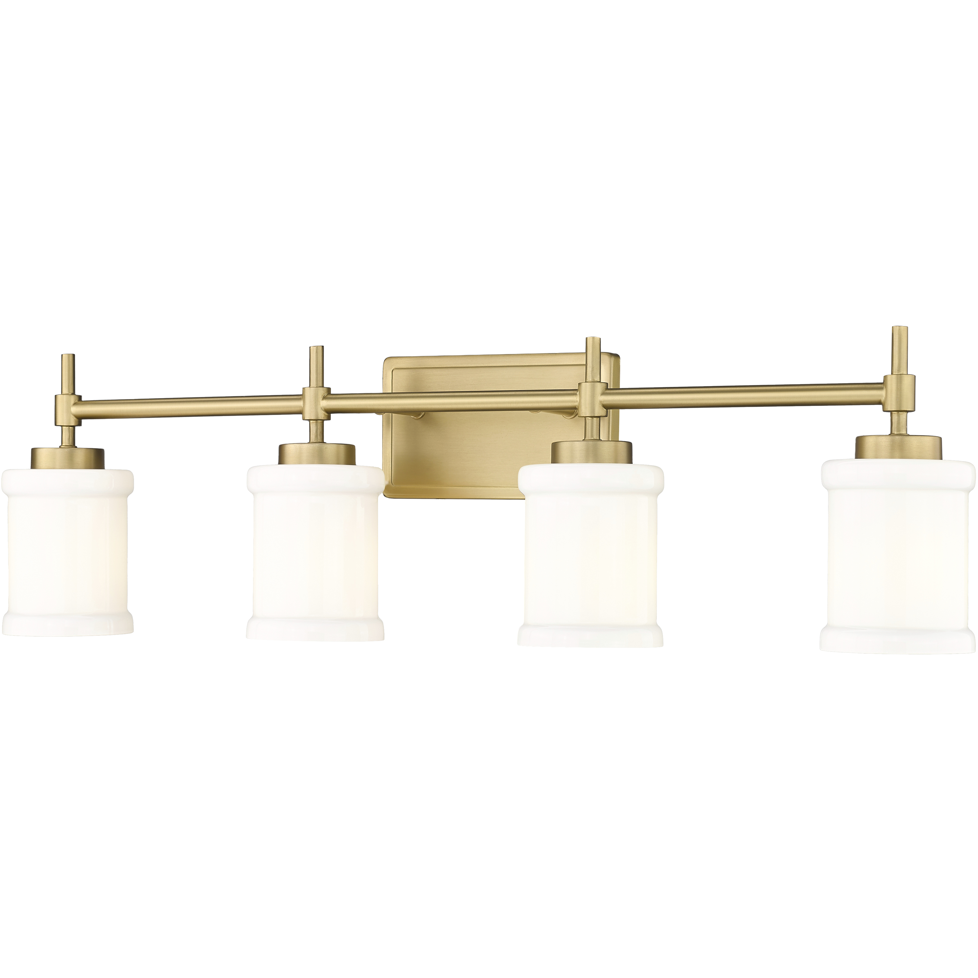 Cadoc 4 Light 31.5 inch Modern Gold Bath Vanity Light Wall Light