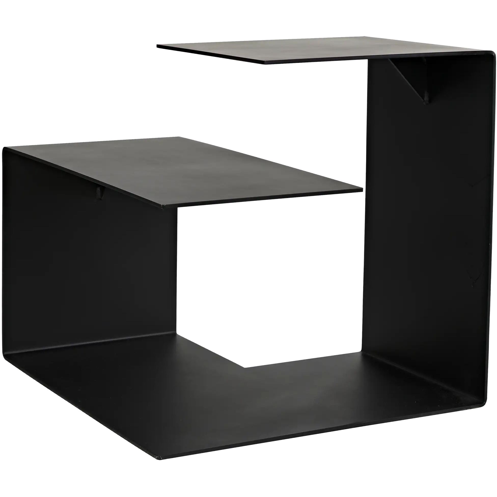 Solo 24.5 X 23.5 inch Matte Black Side Table