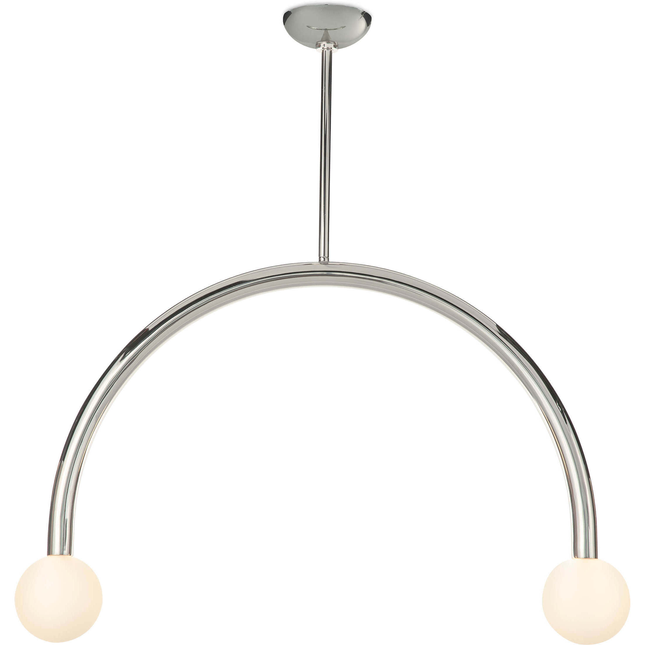 Happy LED 33.5 inch Polished Nickel Pendant Ceiling Light, Large