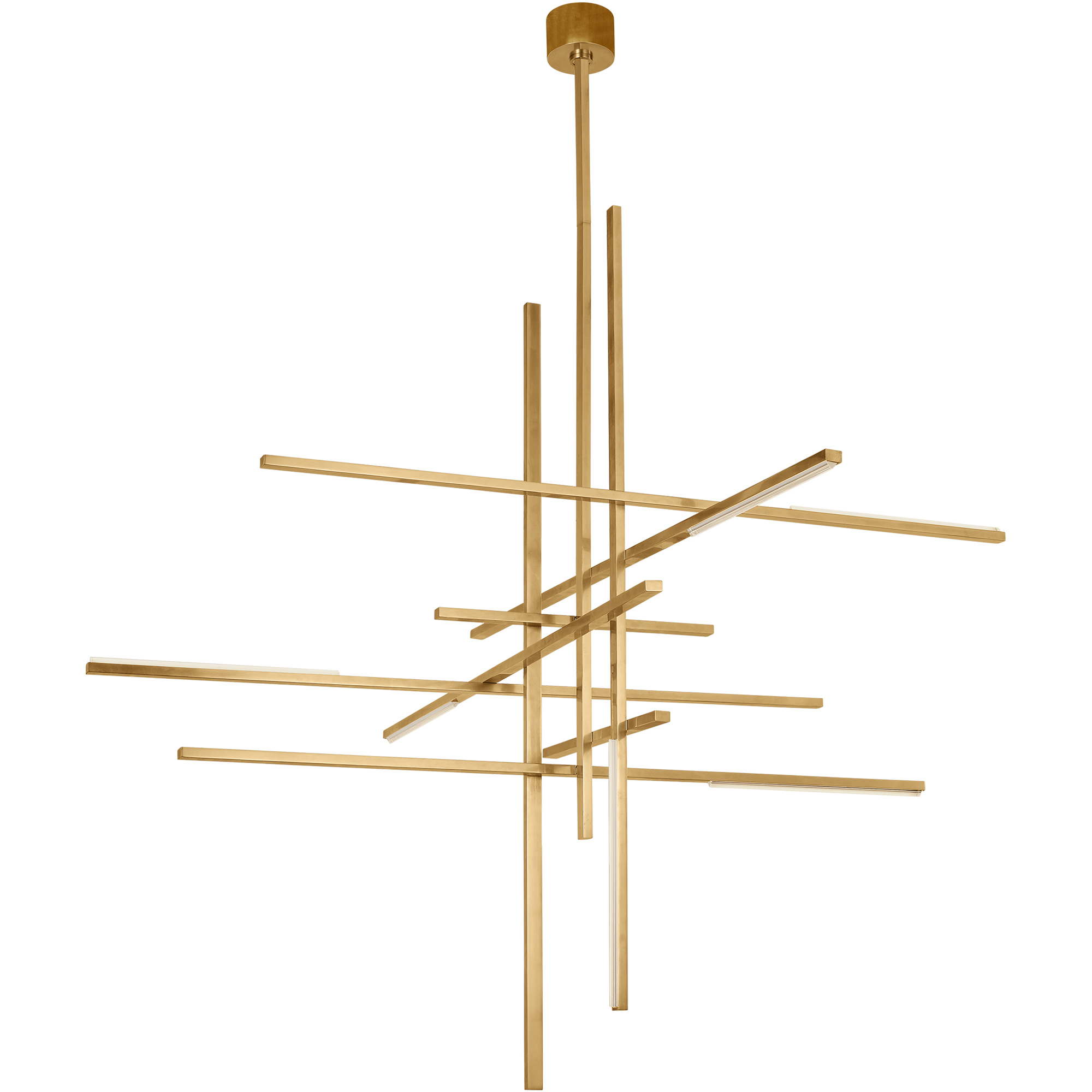 Sean Lavin Cityscape 7 Light 56.9 inch Natural Brass Chandelier Ceiling Light
