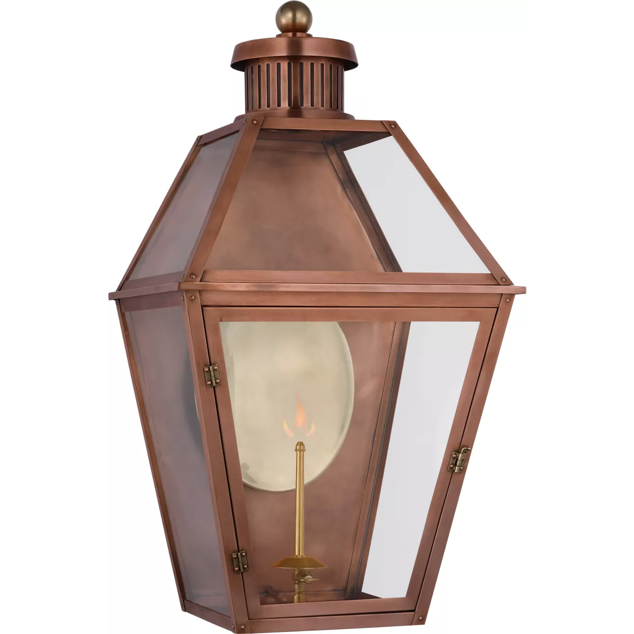 Chapman & Myers Stratford2 1 Light 32.25 inch Soft Copper Outdoor Gas Wall Lantern, Large