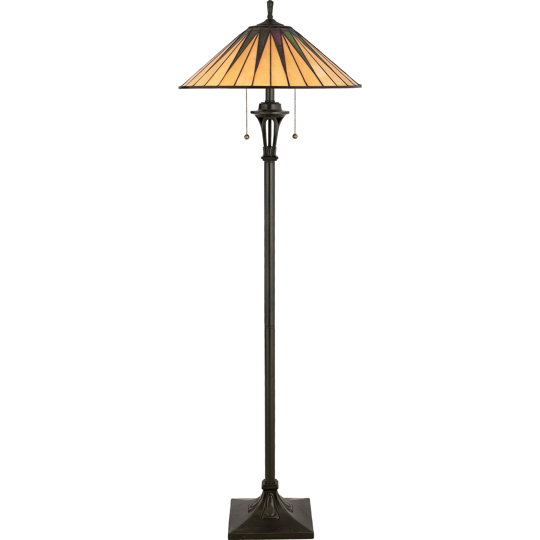 Gotham 62 inch 100 watt Vintage Bronze Floor Lamp Portable Light, Naturals